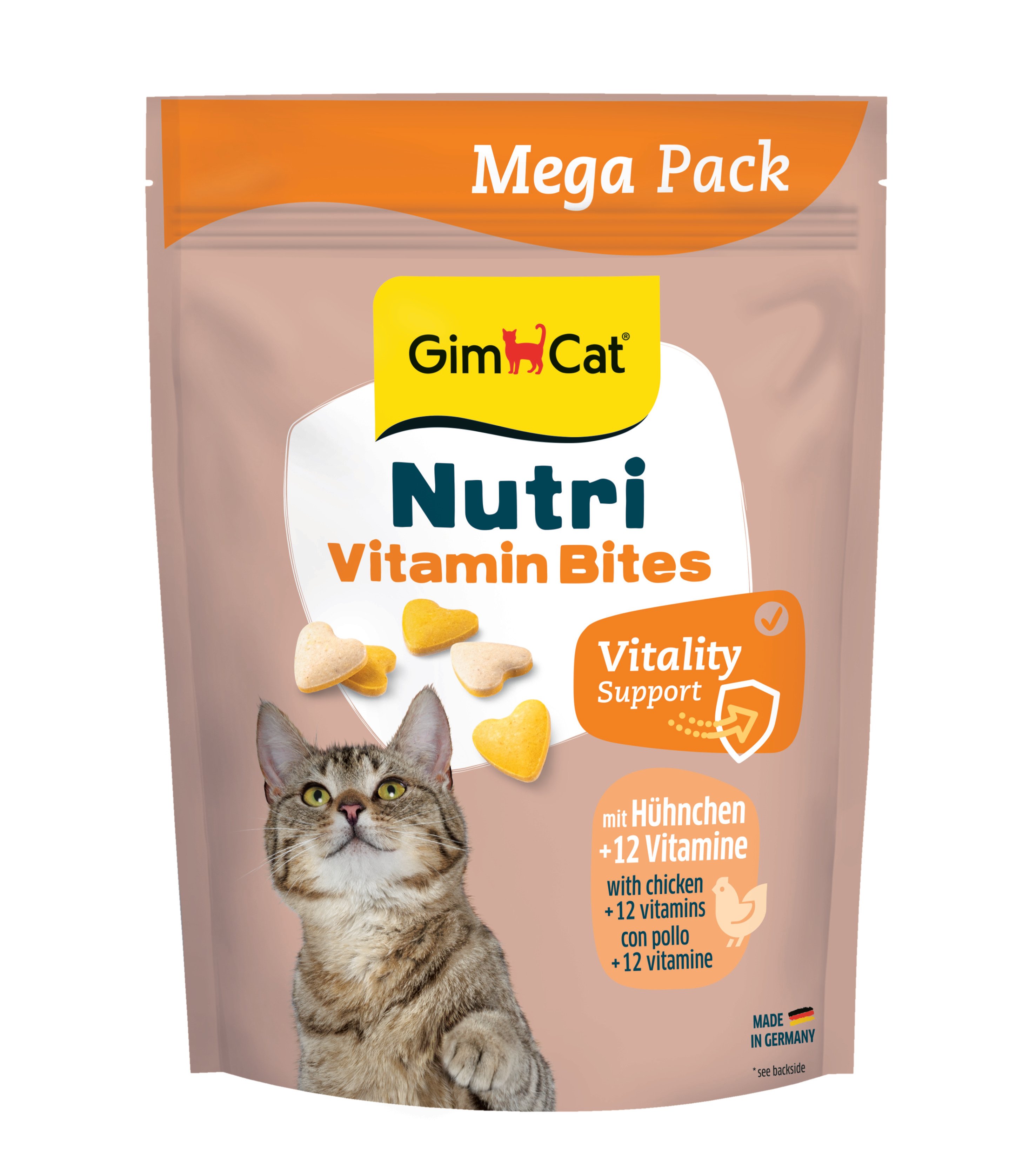 Gimcat Nutri Vitaminli Tavuklu Kedi Ödülü 425 gr - Mega Boy - Zindelik Bakımı