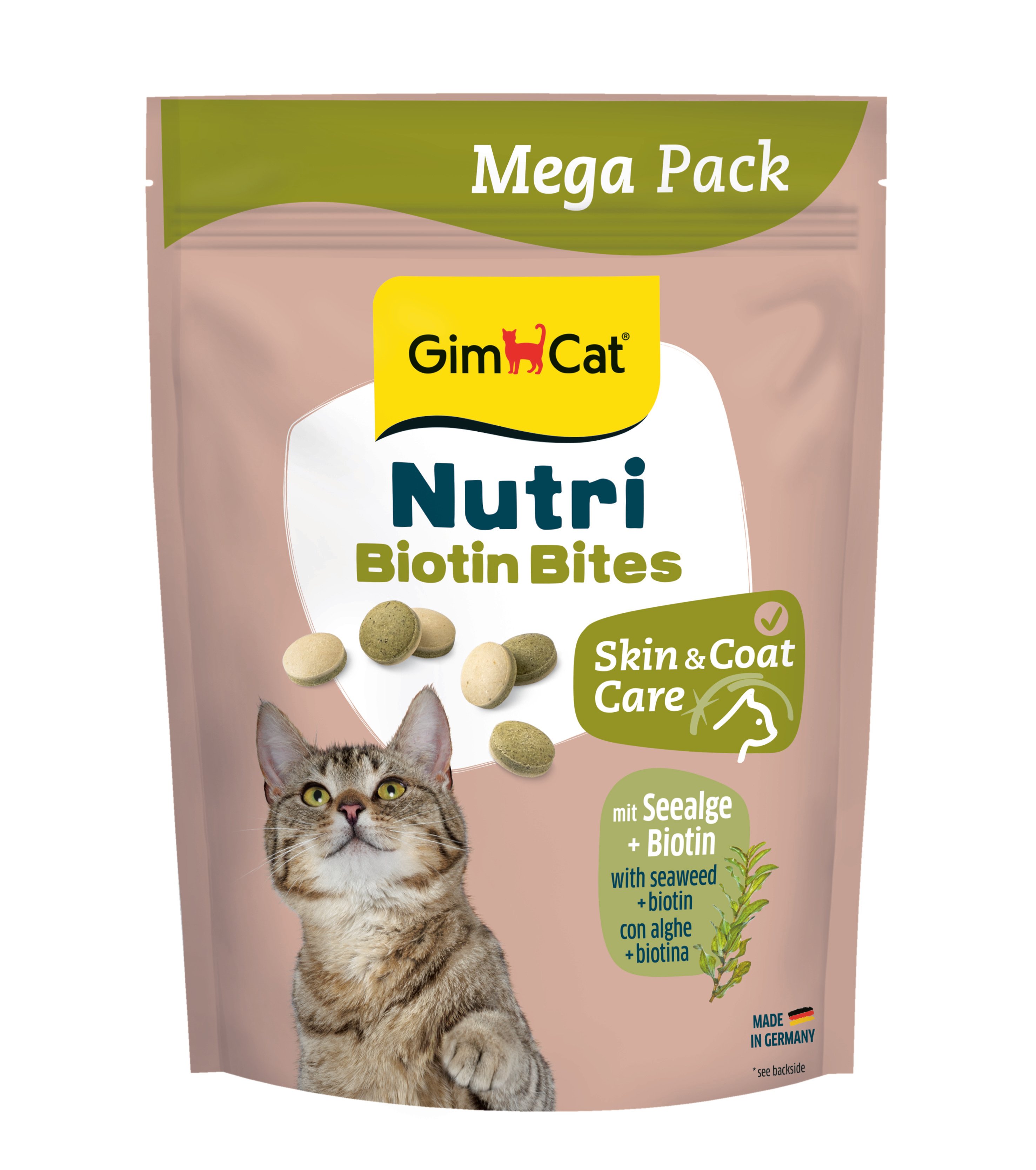 Gimcat Nutri Biyotin Deniz Yosunlu Kedi Ödülü 425 gr - Mega Boy -  Cilt ve Tüy Bakımı