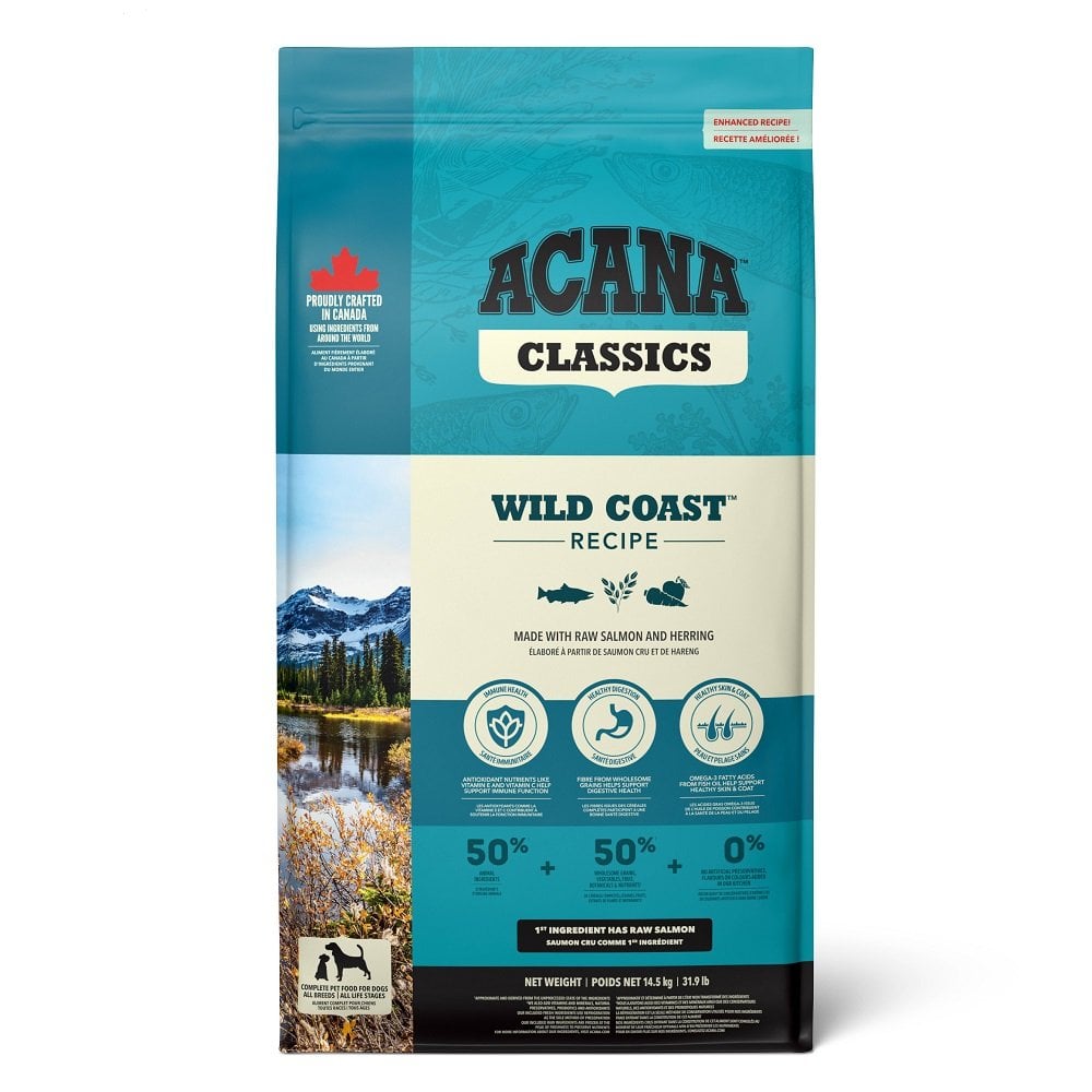 ACANA Classics -  Wild Coast Köpek Maması 14,5 kg - Tüm ırk ve yaşam evreleri için