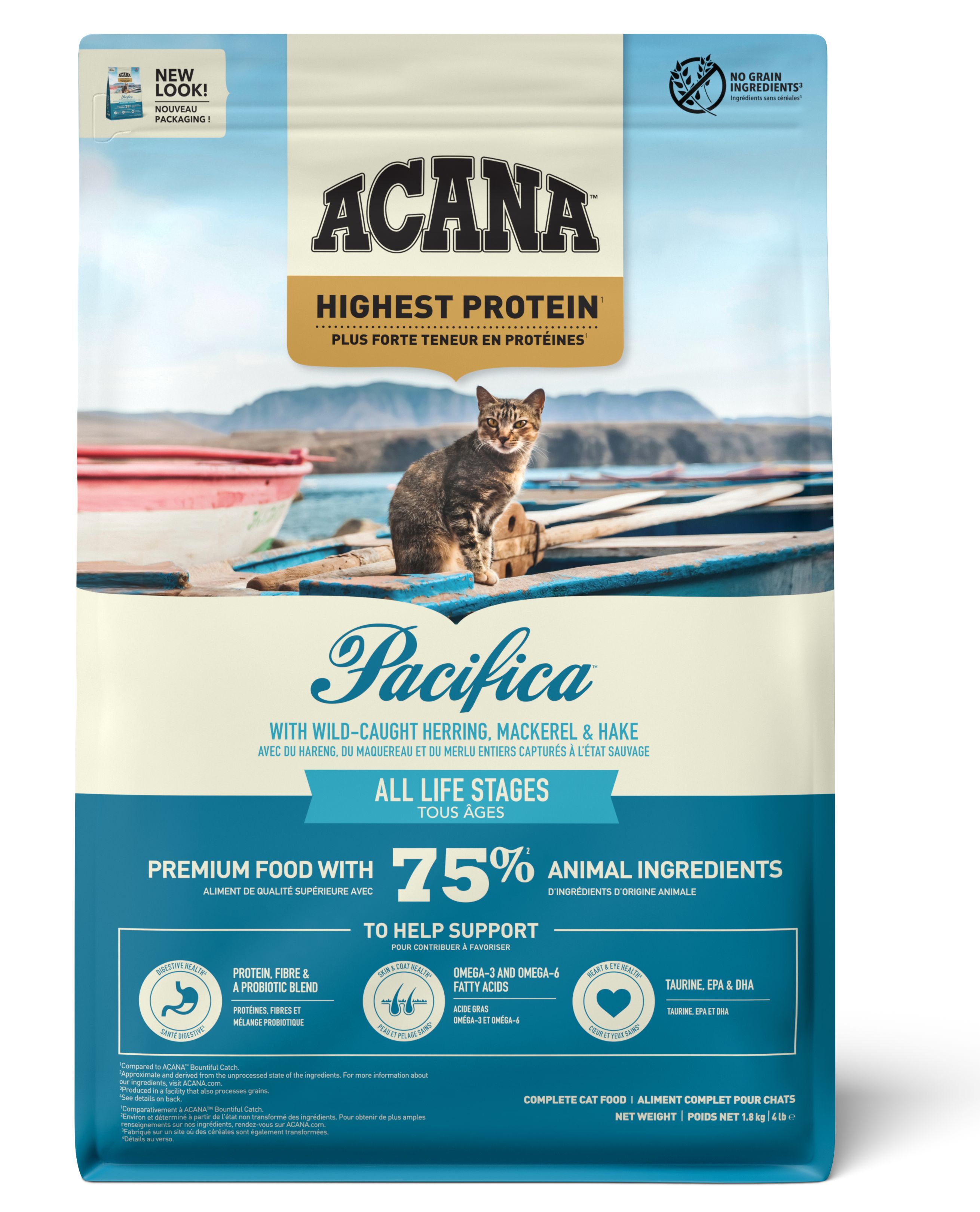 ACANA Pacifica Kedi Maması 1,8kg - Tüm ırk ve yaşam evreleri için