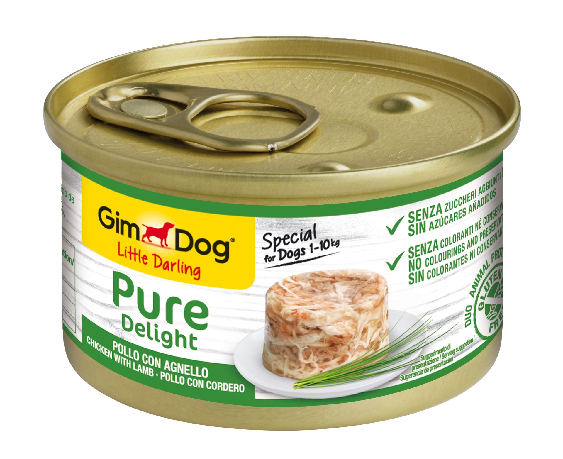 GimDog Little Darling Pure Delight Konserve Köpek Maması - Tavuklu Kuzulu 85gr