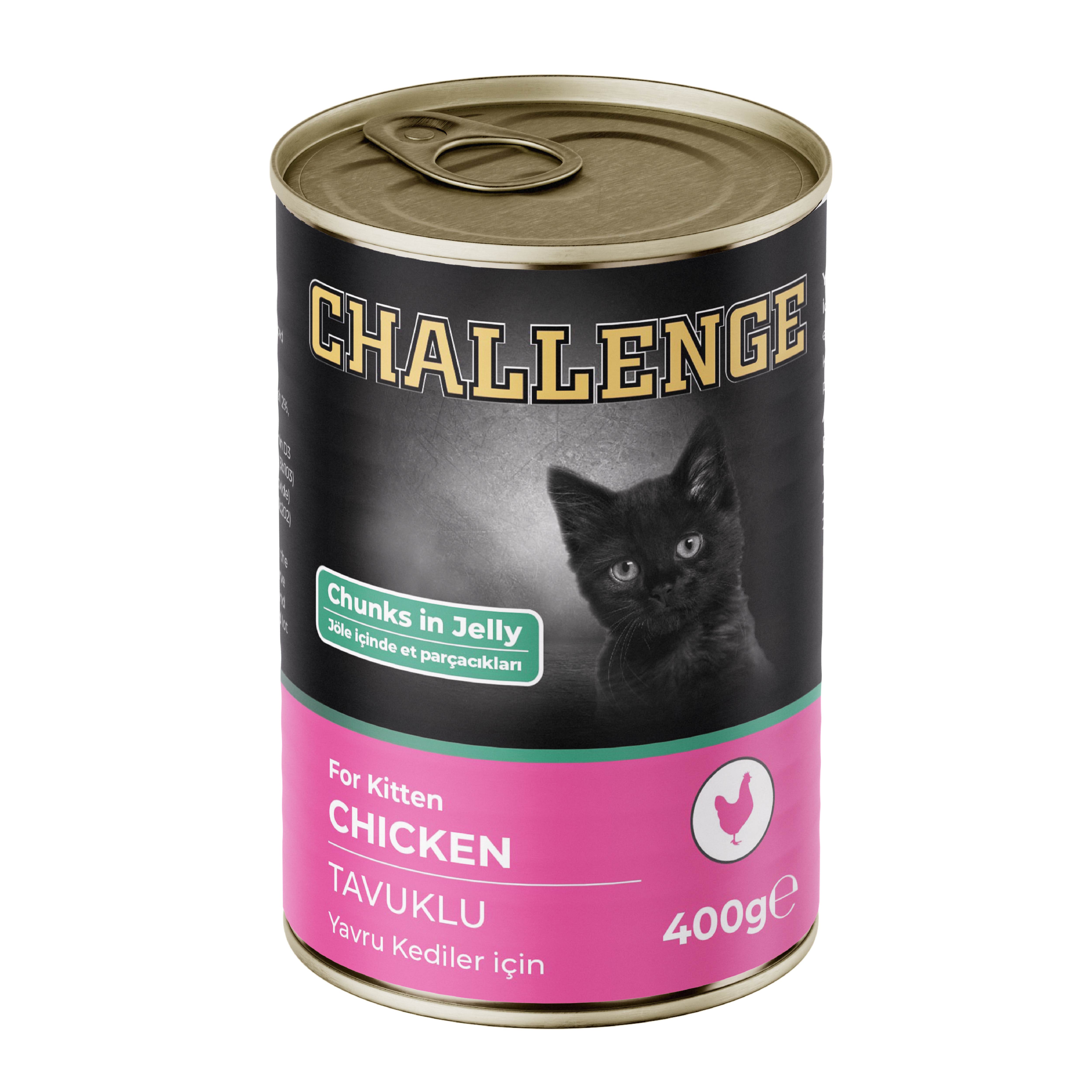 Challenge Tavuklu Yavru Kedi Konservesi 400 gr