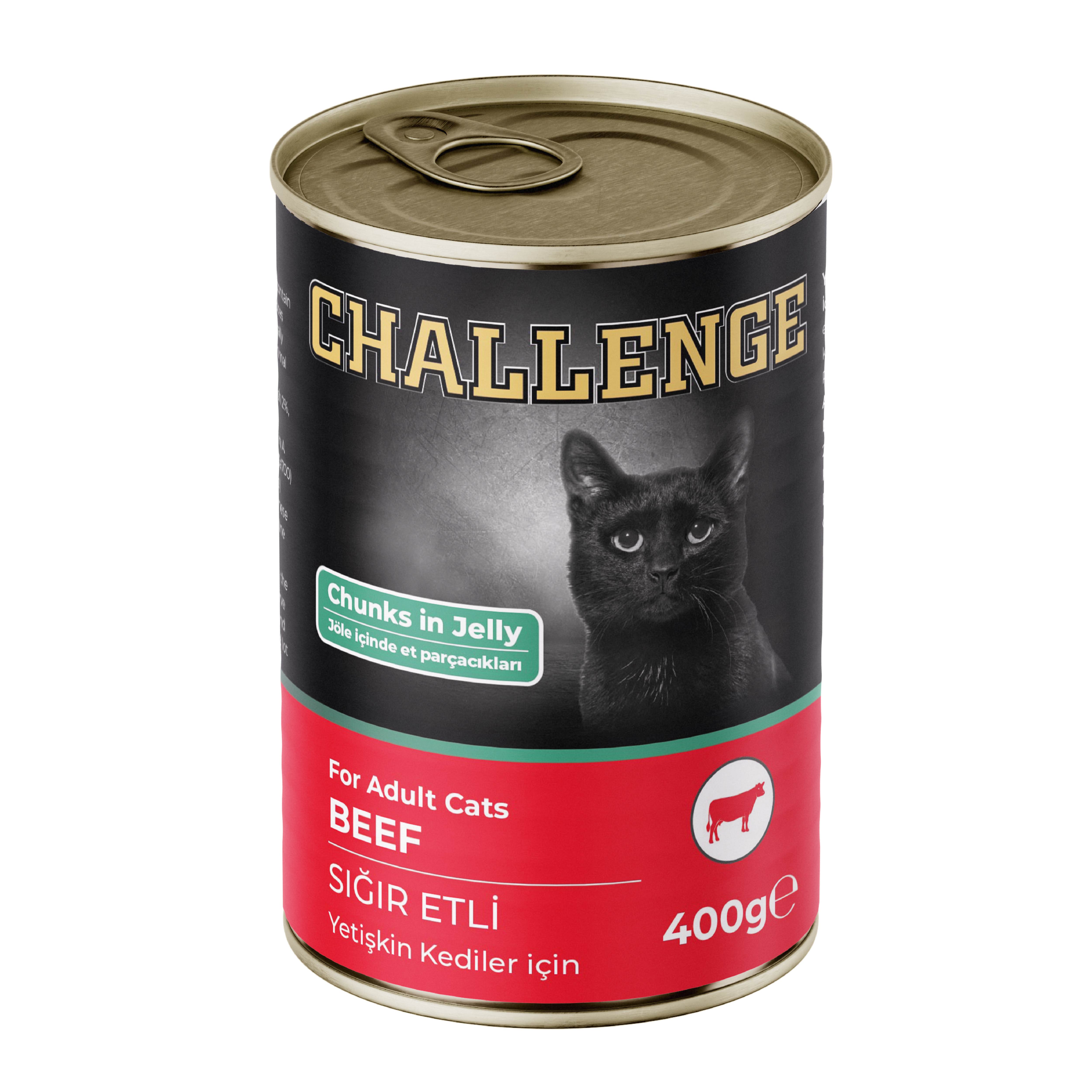 Challenge Sığır Etli Yetişkin Kedi Konservesi 400 gr