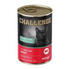 Challenge Sığır Etli Yetişkin Kedi Konservesi 400 gr