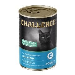 Challenge Somonlu Kısırlaştırılmış Yetişkin Kedi Konservesi 400 gr