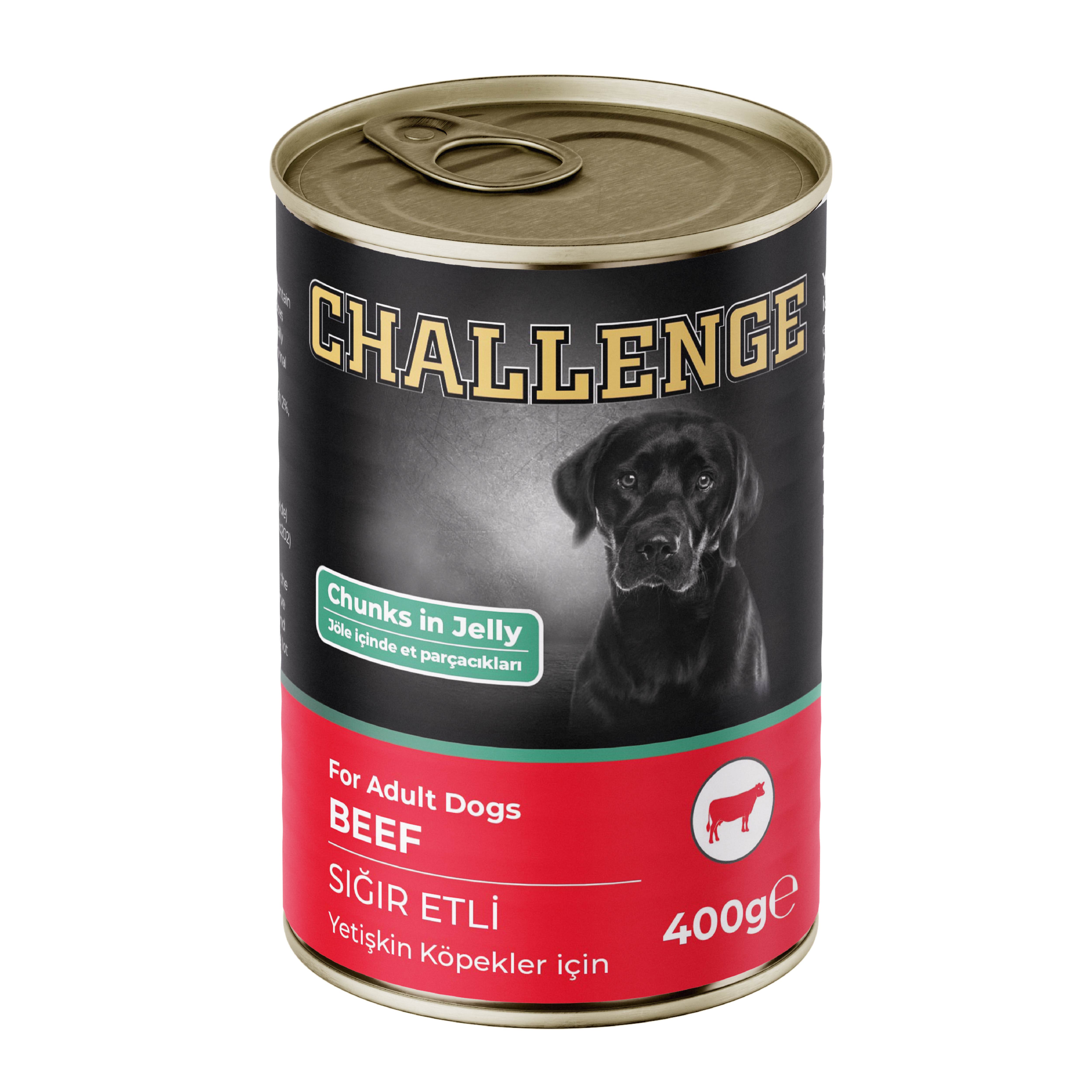 Challenge Sığır Etli Yetişkin Köpek Konservesi 400 gr