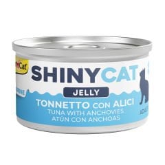 Gimcat Konserve Kedi Maması Shinycat Jelly (Jöle içinde) Tuna with Anchovies 70 gr - Ançüezli Ton Balığı