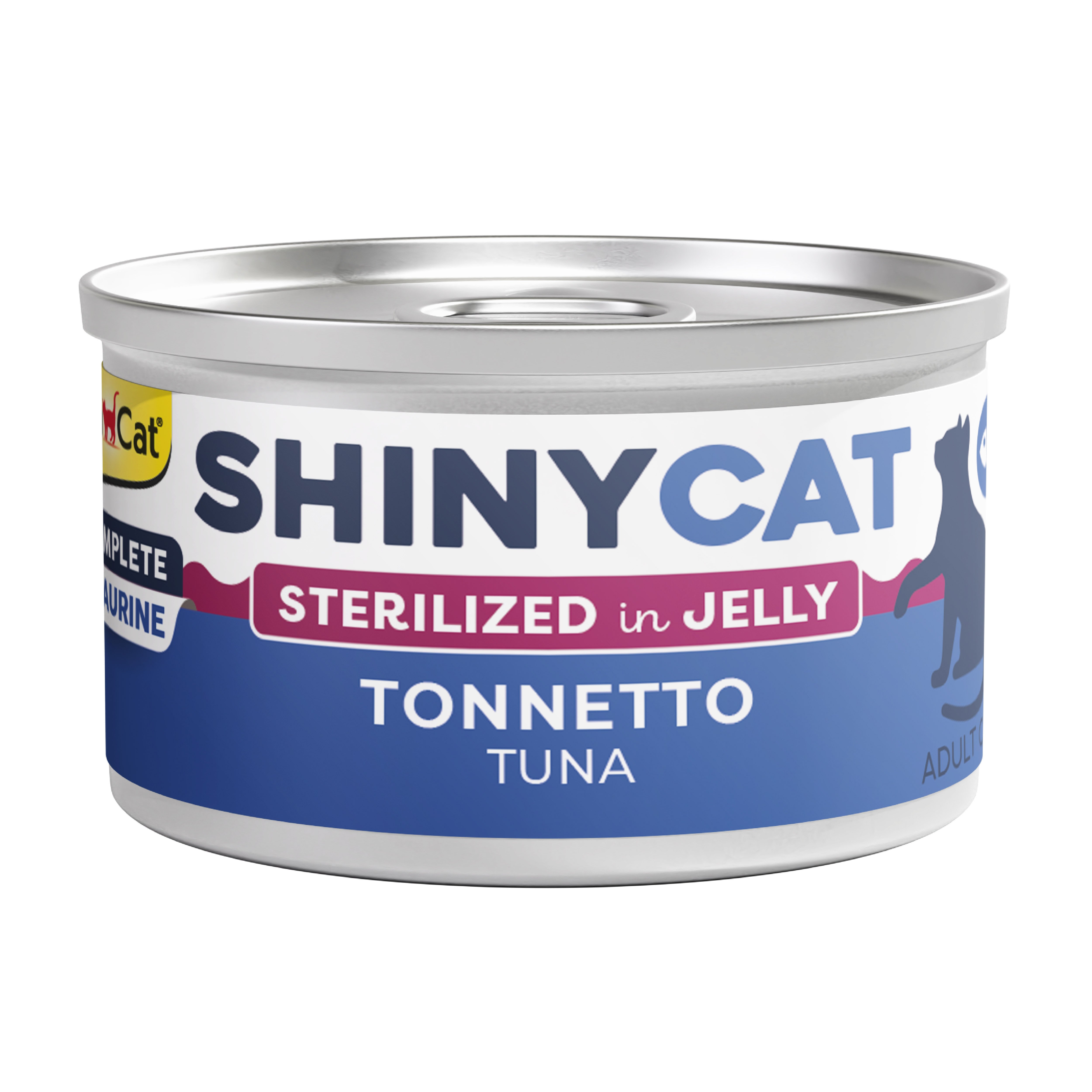 Gimcat Konserve Kedi Maması Shinycat Jelly (Jöle içinde) Sterilized Tuna 70 gr - Ton Balığı Kısırlaştırılmış kediler için