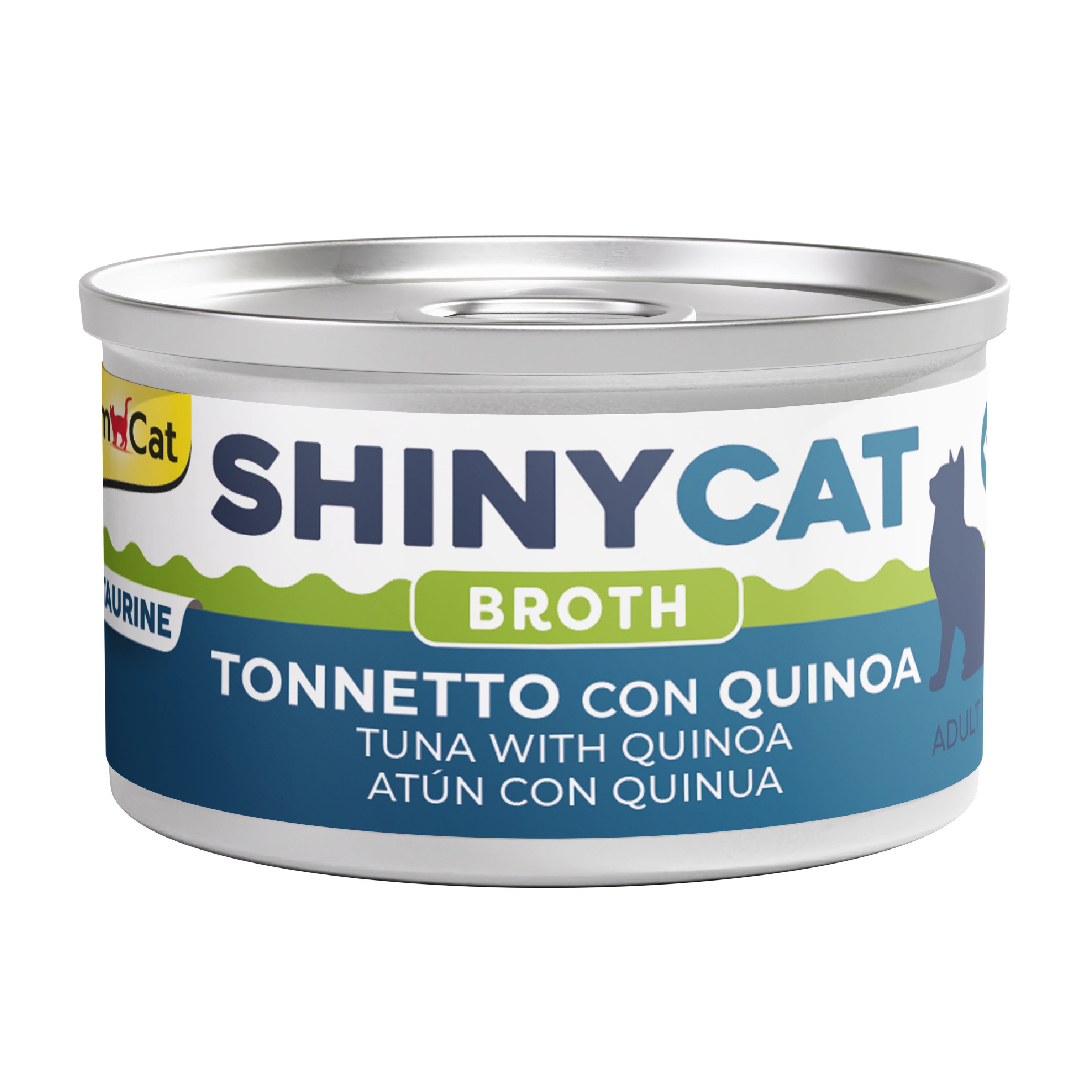 Gimcat Konserve Kedi Maması Shinycat Broth (Sos içinde) Tuna with Quinoa 70 gr - Kinoalı Ton Balığı