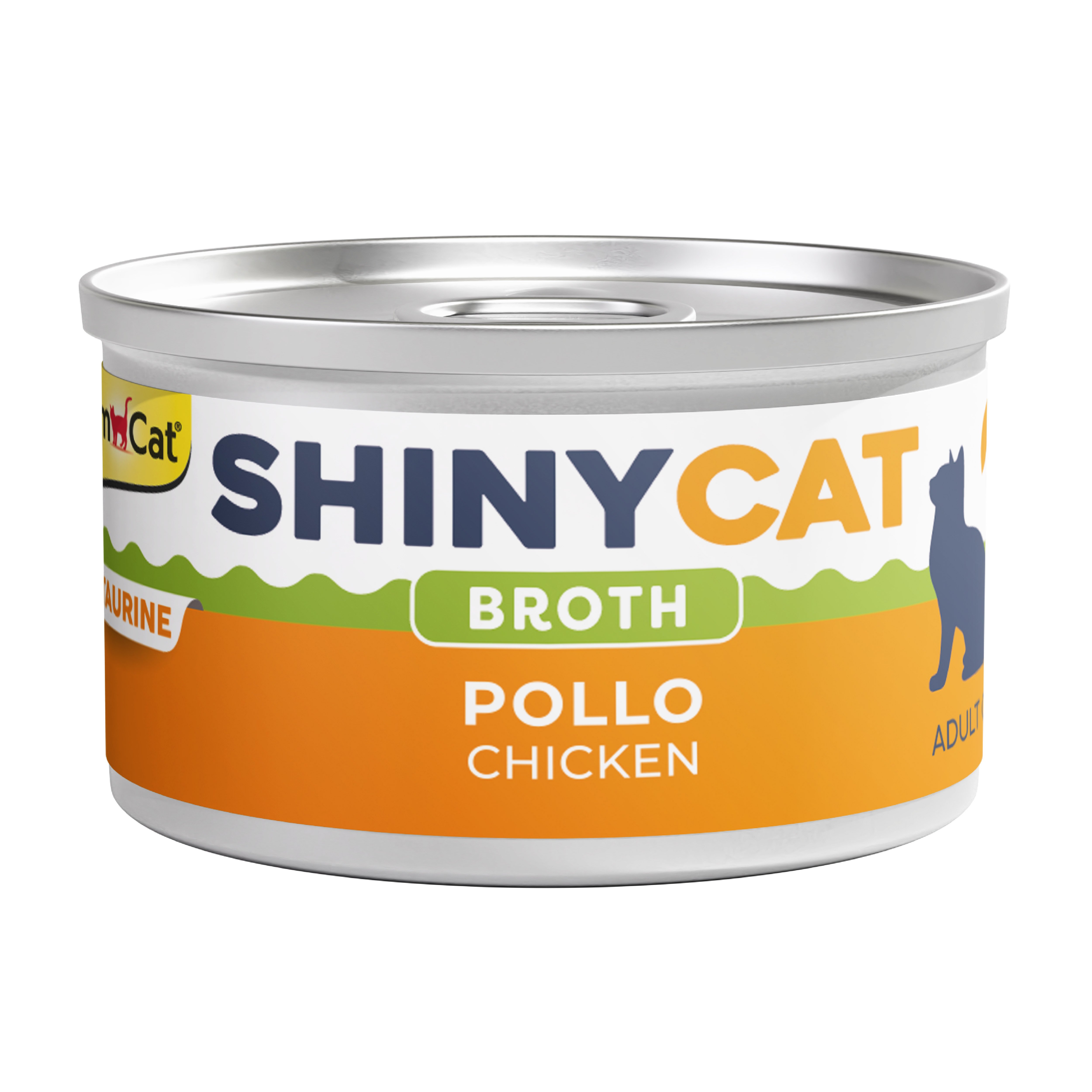 Gimcat Konserve Kedi Maması Shinycat Broth (Sos içinde) Chicken 70 gr - Tavuk
