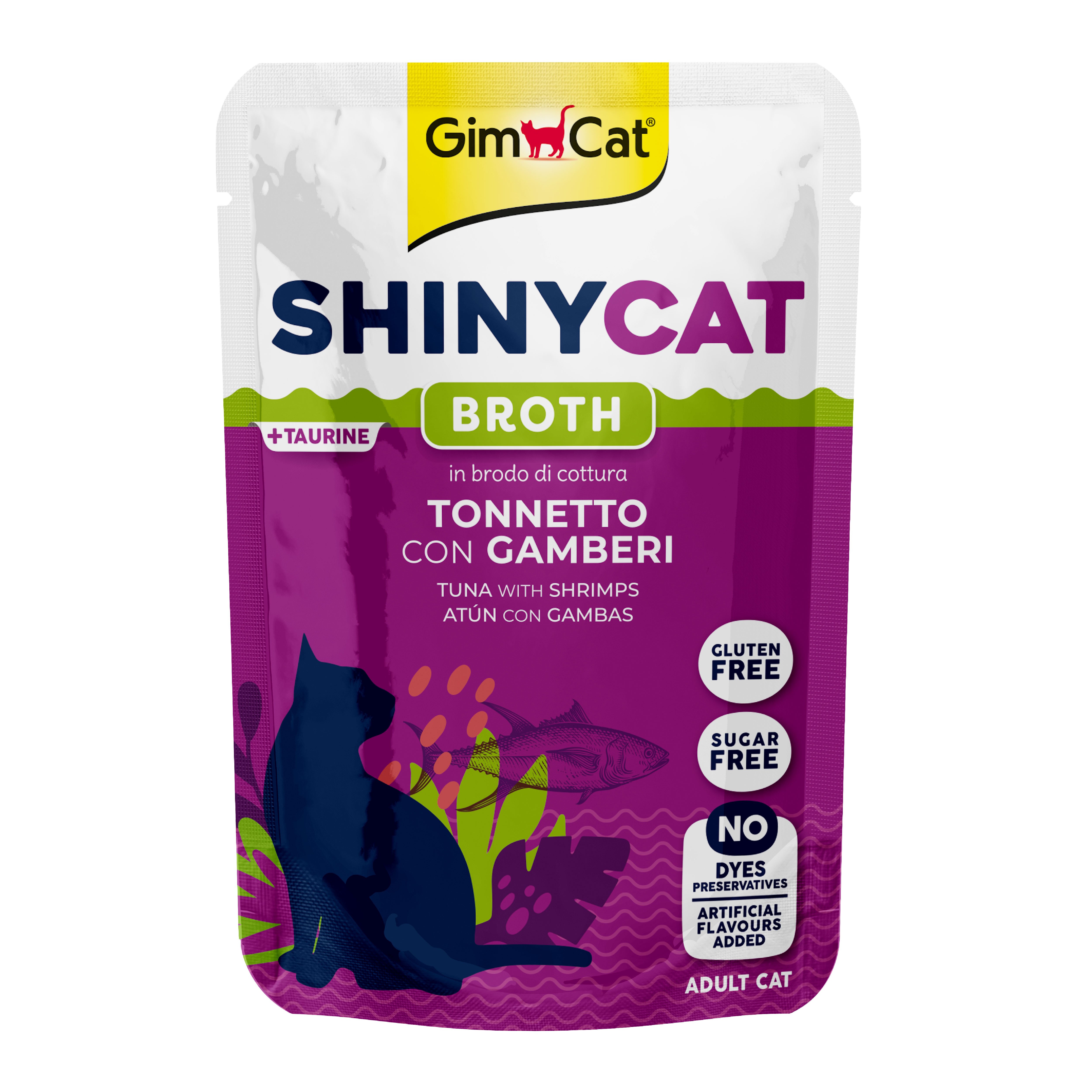 Gimcat Shinycat Pouch Tuna with Shrimps 70 gr - Ton Balığı Karides