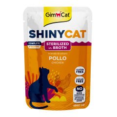 Shinycat Pouch Sterilized Chicken (Tavuk) Kısırlaştırılmış kediler için Kedi Maması 70 gr