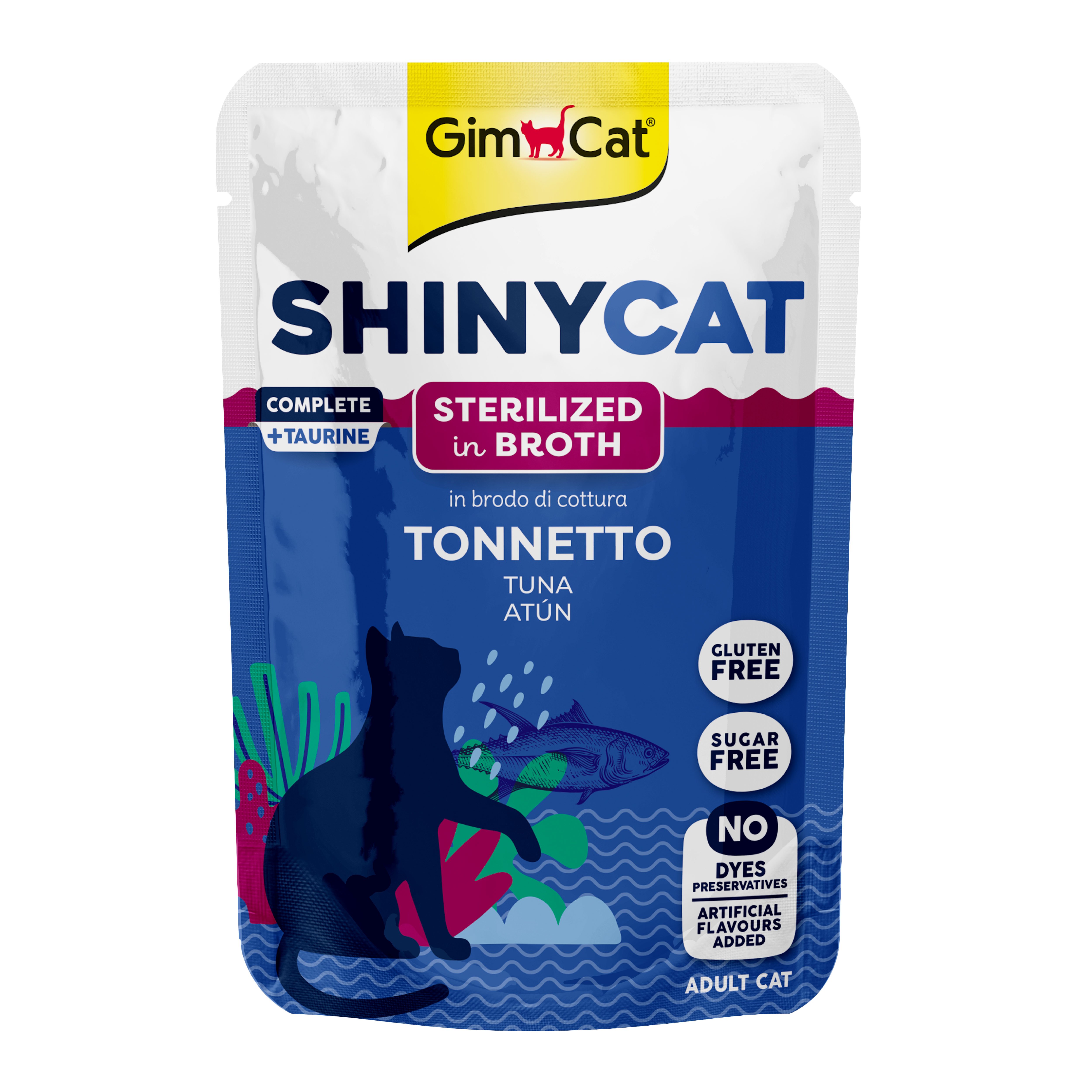 Shinycat Pouch Sterilized Tuna (Ton Balığı) Kısırlaştırılmış kediler için Kedi Maması 70 gr