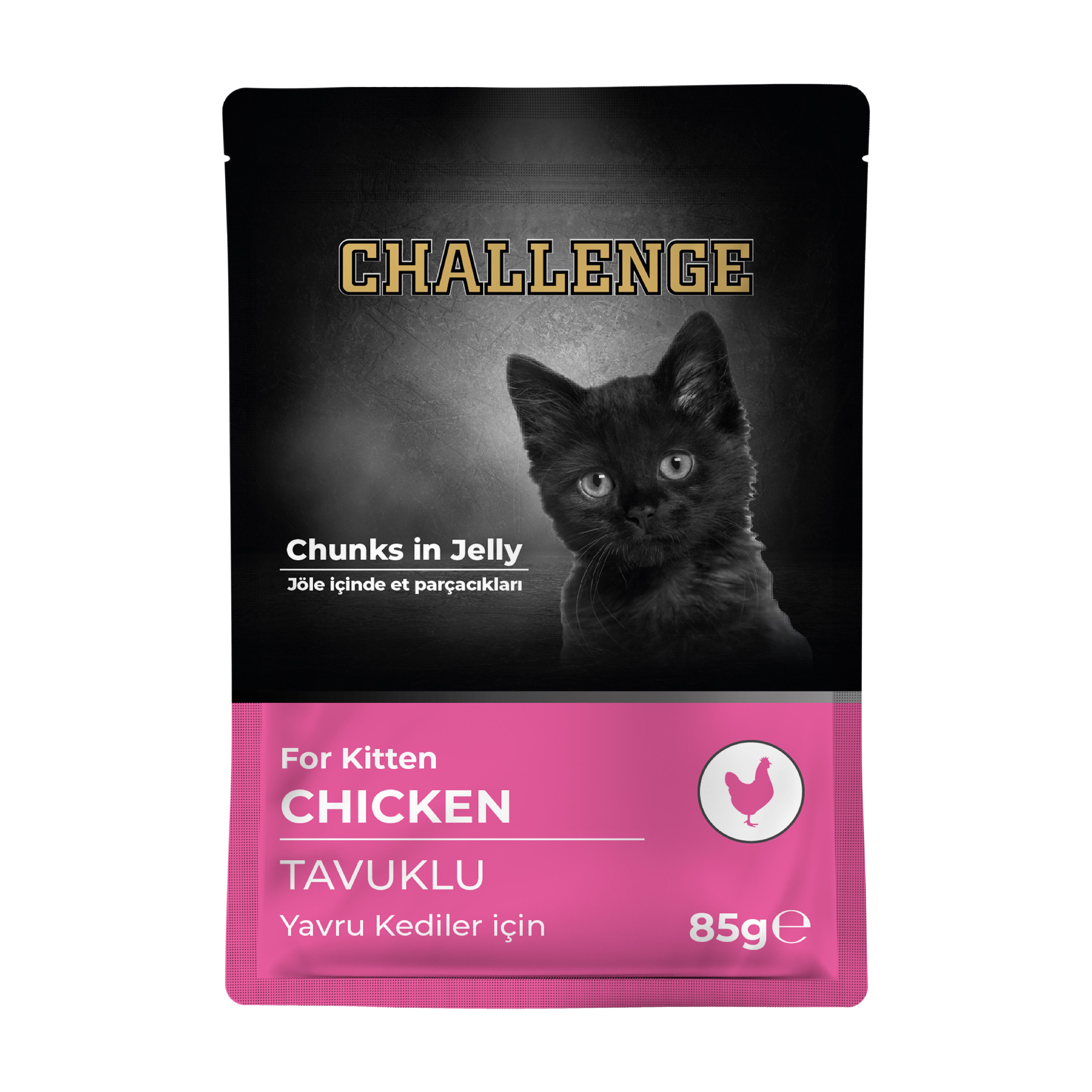 Challenge Tavuklu Yavru Kedi Pouch 85 gr