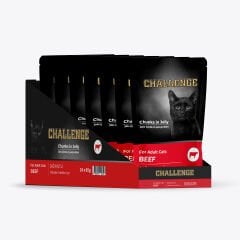 Challenge Sığır Etli Yetişkin Kedi Pouch 85 gr