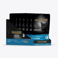 Challenge Somonlu Kısırlaştırılmış Yetişkin Kedi Pouch 85 gr