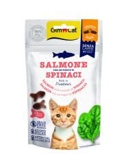Gimcat Crunchy Snacks Somonlu & Ispanaklı Tahılsız Kedi Ödülü 50 gr