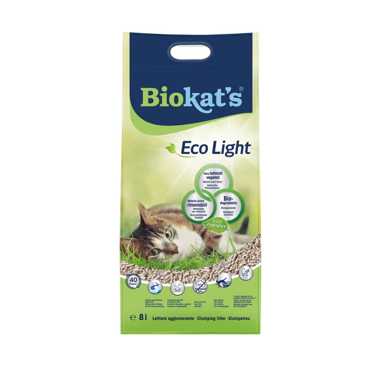 Biokat's Pelet Kedi Kumu Eco Light 8lt(Ötv Dahil)