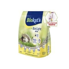 Biokat's Pelet Kedi Kumu Eco Light Extra 5lt(Ötv Dahil) + GimCat Malt Soft Extra 100 gr Hediye!