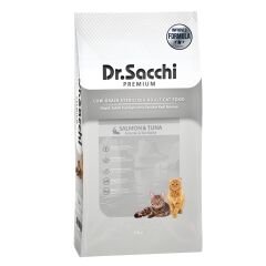 Dr.Sacchi Premium Düşük Tahıllı Kısır Kedi Maması 10Kg