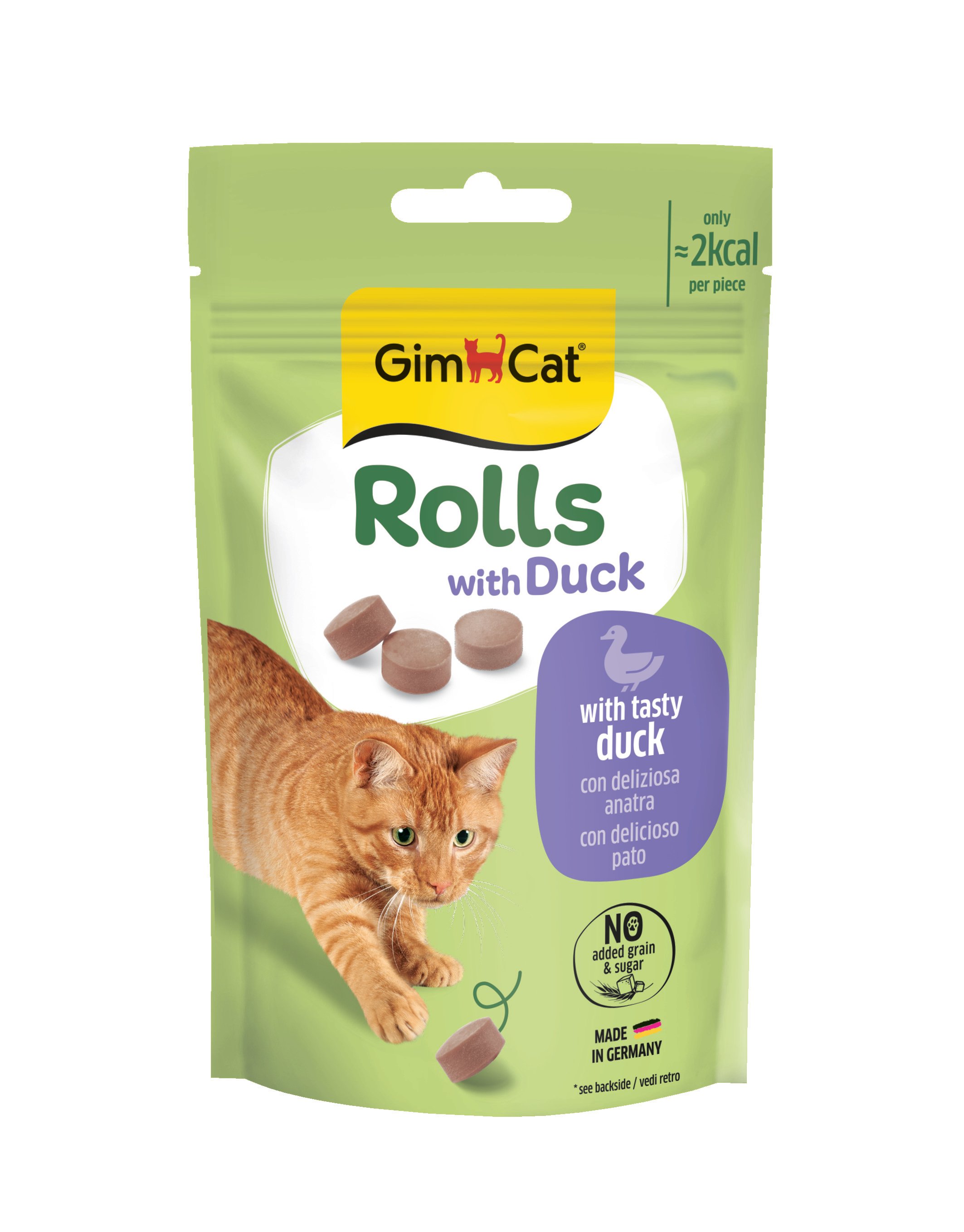 Gimcat Rolls with Duck (Ördekli) Kedi Ödül Tableti 50 gr