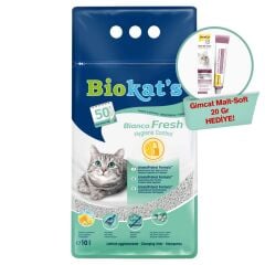 Biokat's Kedi Kumu Bianco Fresh 10 Lt 75.28+ GimCat Malt Soft Extra 20 gr Hediye!