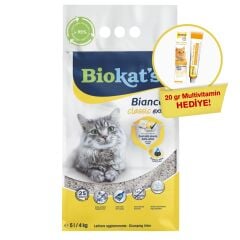 Biokat's Kedi Kumu Bianco Extra 5 Lt + Gimcat Multivitamin 20 Gr Hediye!