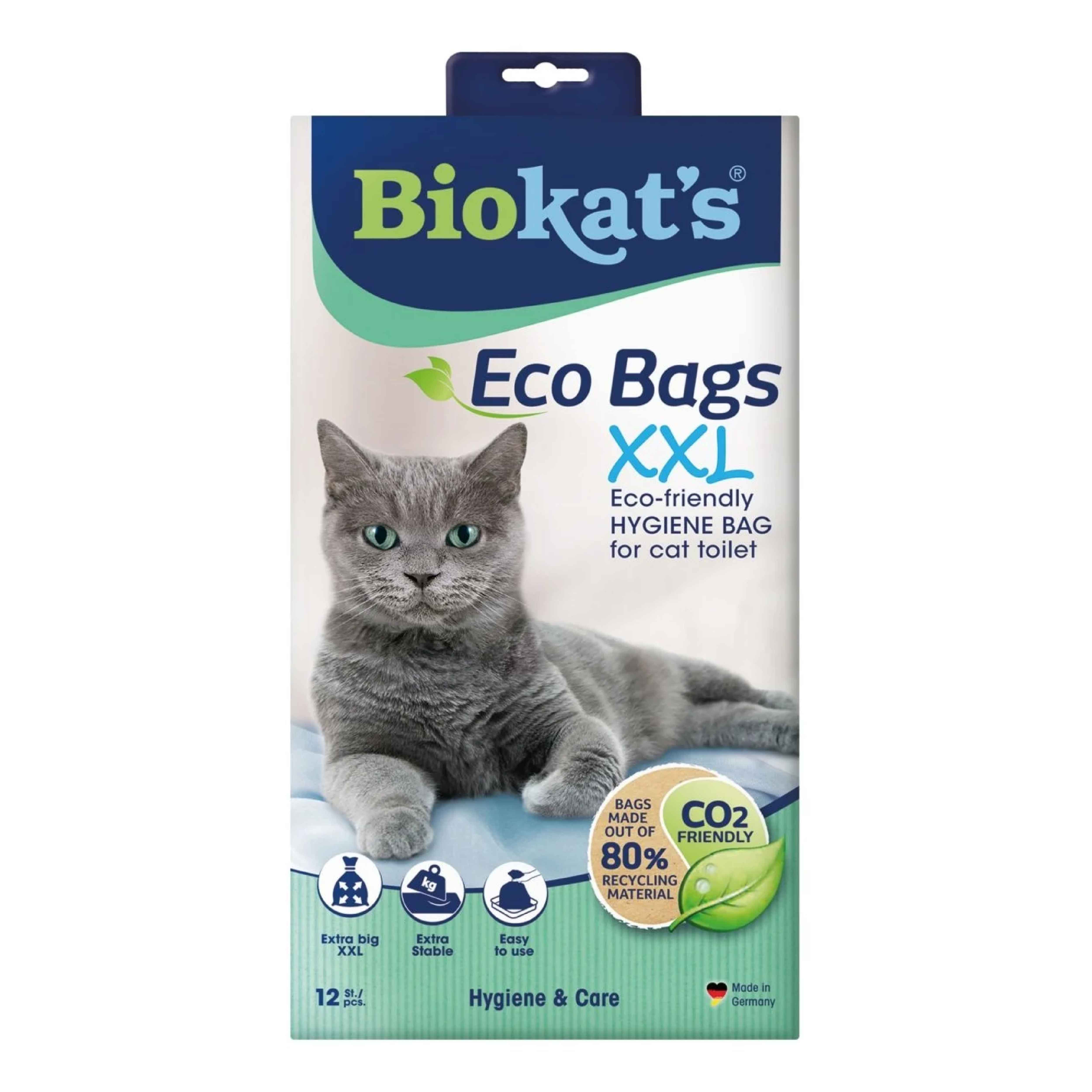Biokats Kedi Kumu Hijyen Torbası XXL 12li