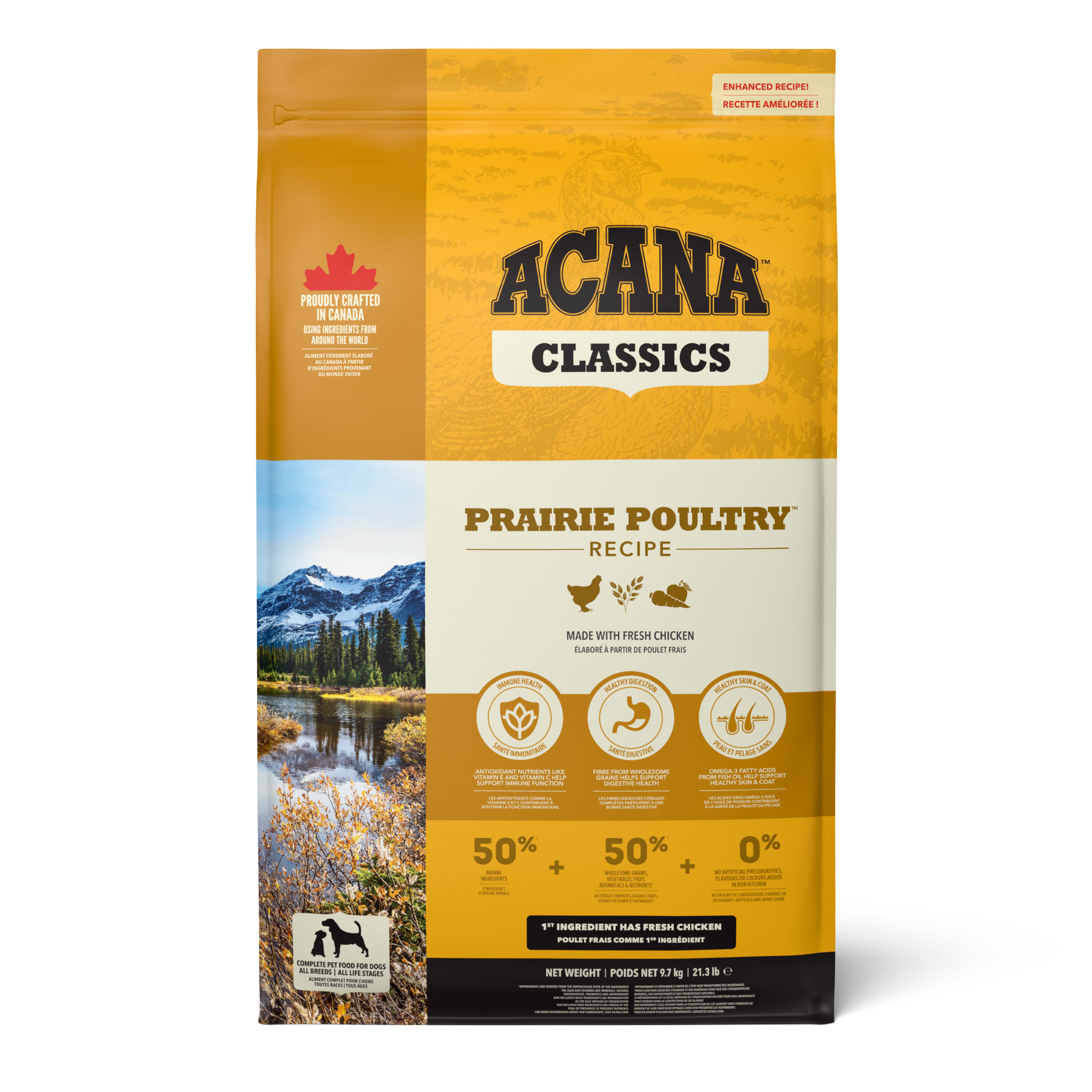 ACANA Classics -  Prairie Poultry Köpek Maması 9,7 kg - Tüm ırk ve yaşam evreleri için