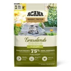 ACANA Grasslands Highest Protein (Yüksek Protein) Kedi Maması 4,5kg - Tüm ırk ve yaşam evreleri için