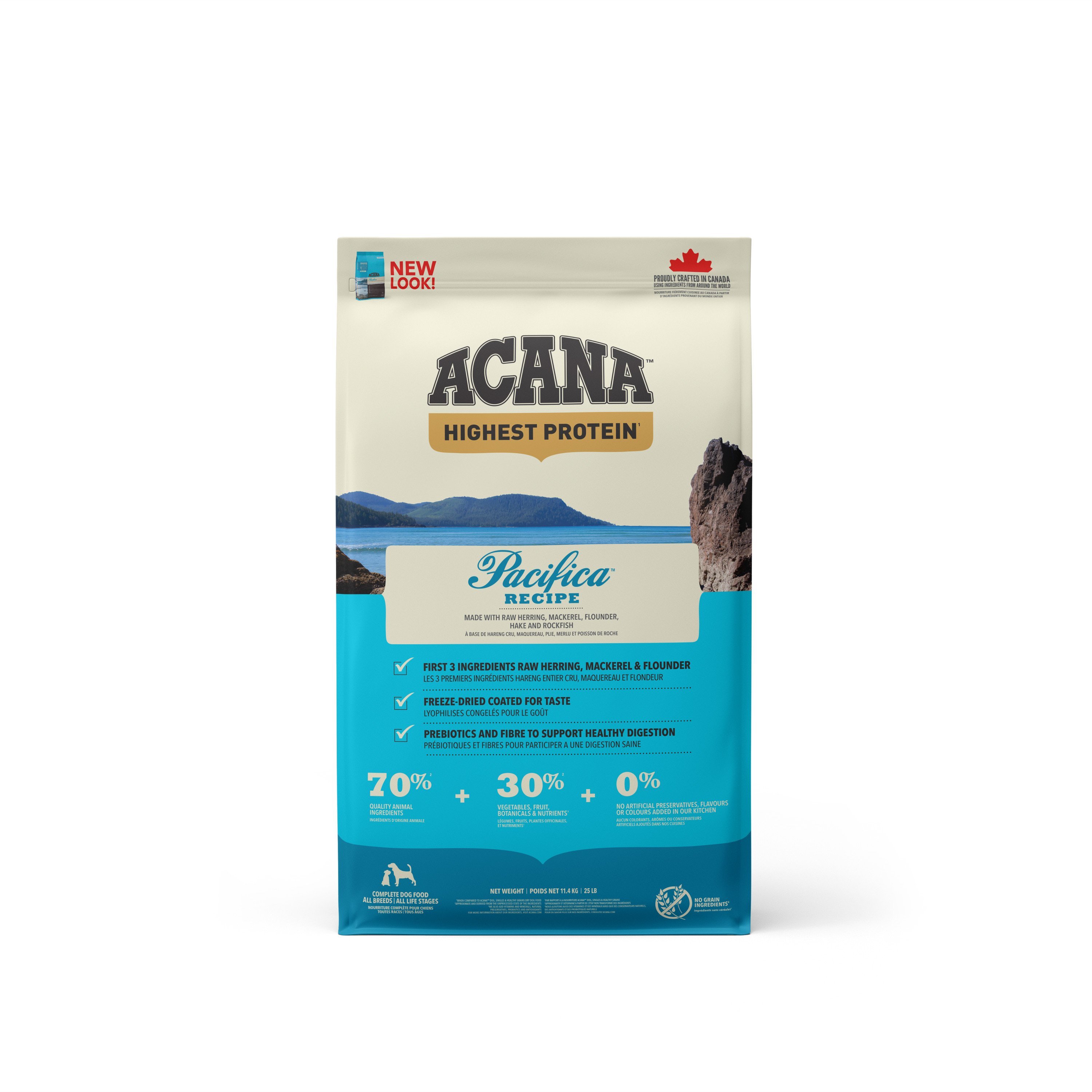 ACANA Highest Protein (Yüksek Protein)  Pacifica Köpek Maması 11,4kg - Tüm ırk ve yaşam evreleri için