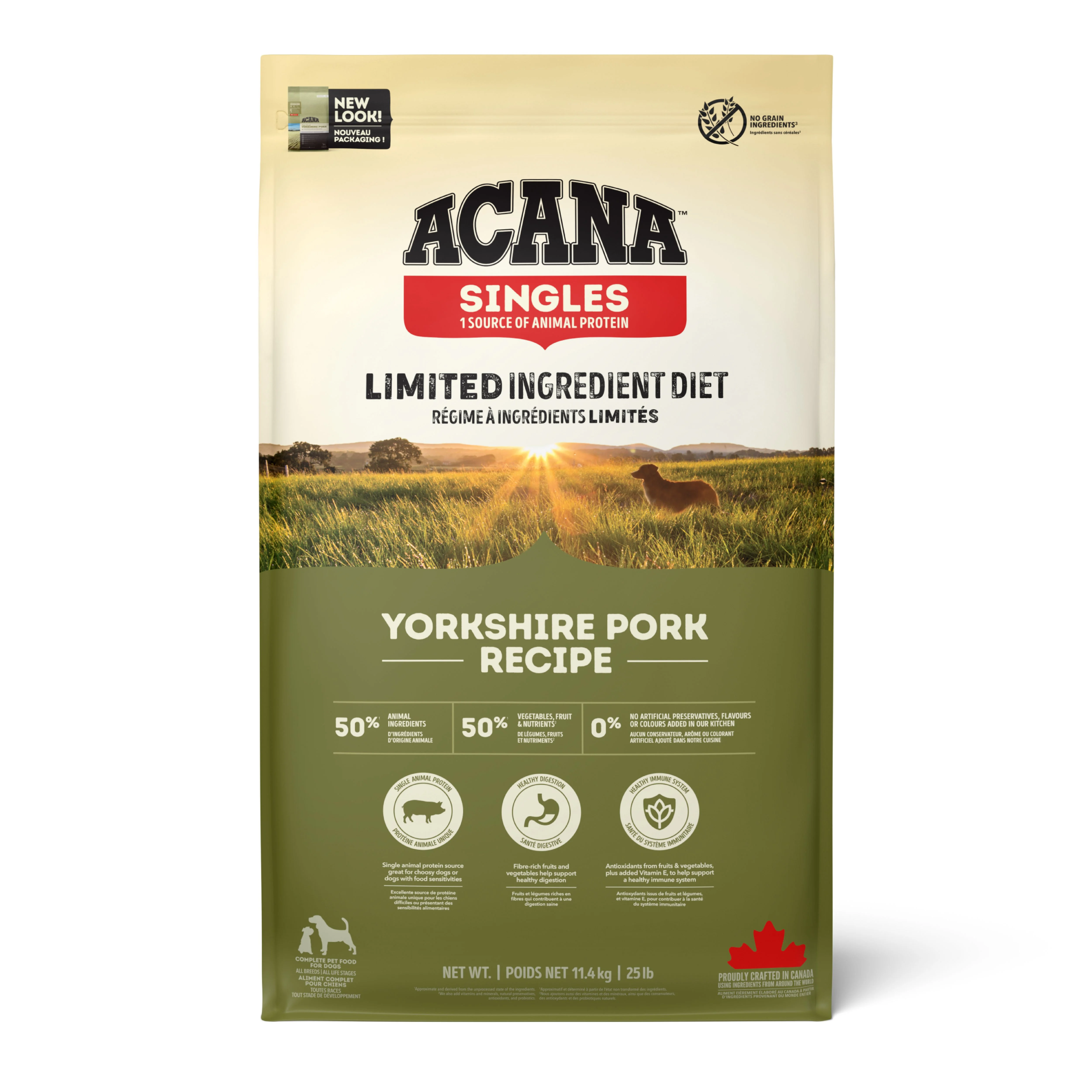 ACANA Singles - Yorkshire Pork Köpek Maması 11,4kg - Tüm ırk ve yaşam evreleri için