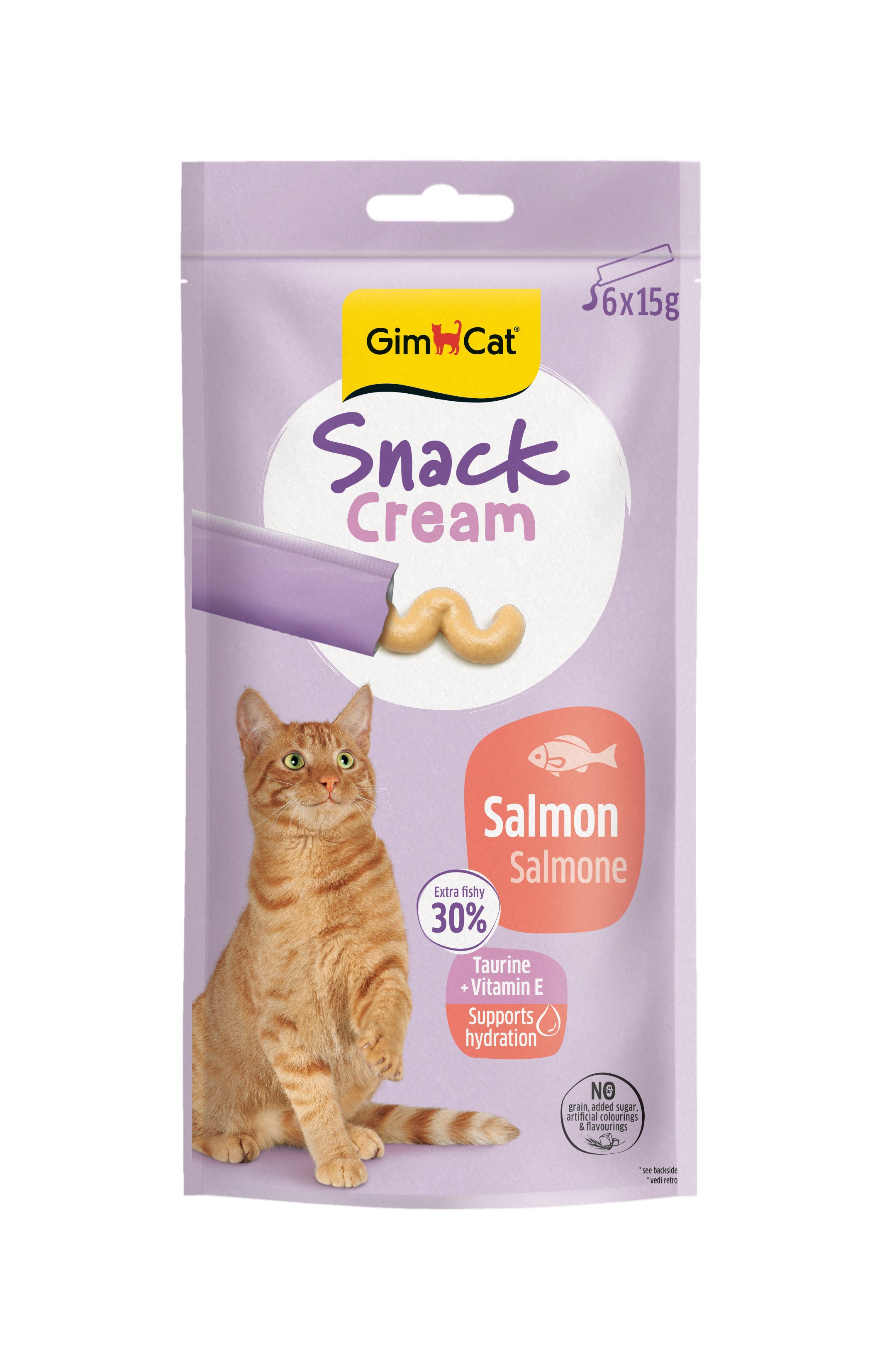 Gimcat Snack Cream Salmon Kedi Ödülü 6x15gr