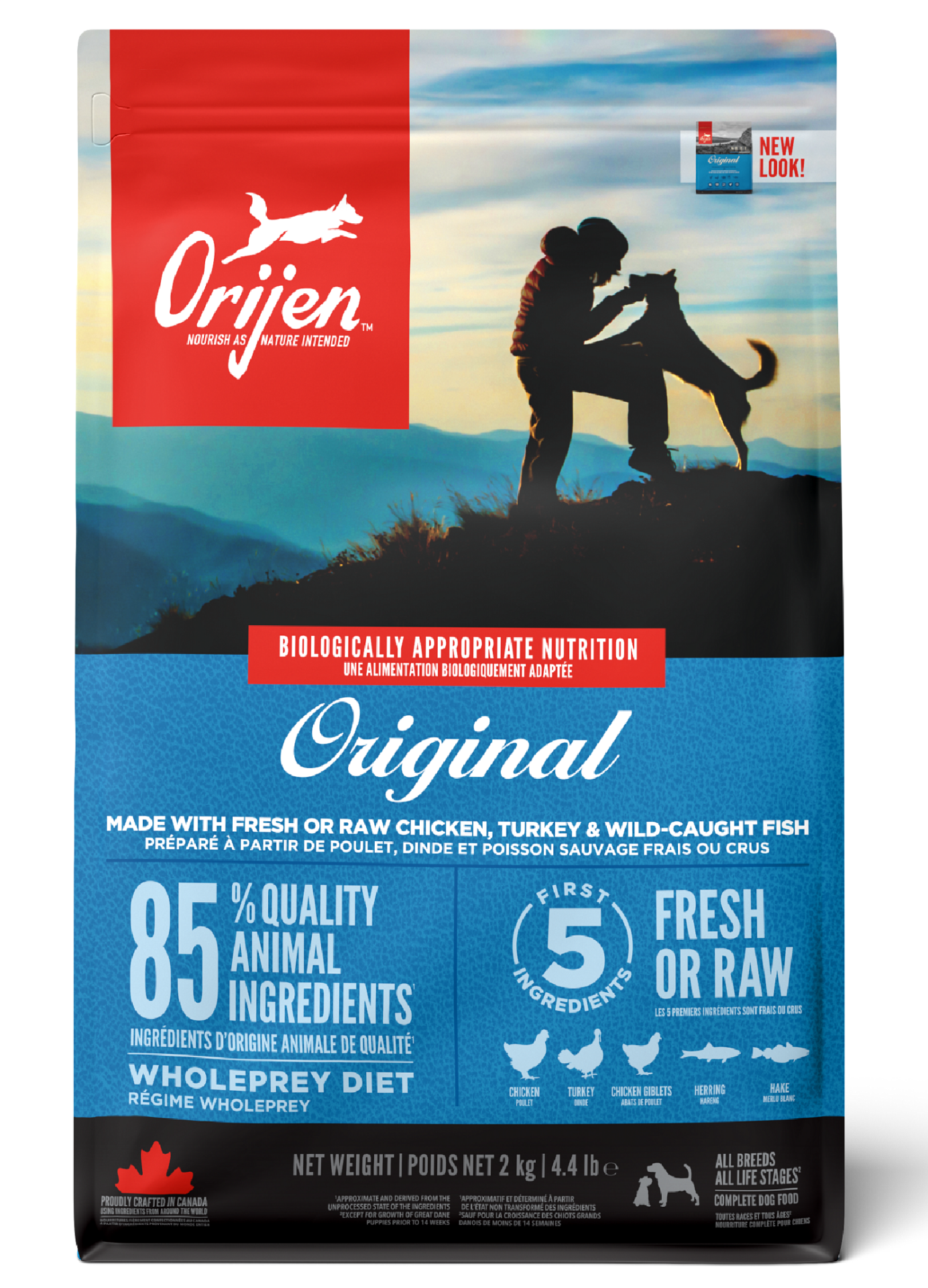 ORIJEN Original Köpek Maması 2kg - Yetişkin Köpek Maması