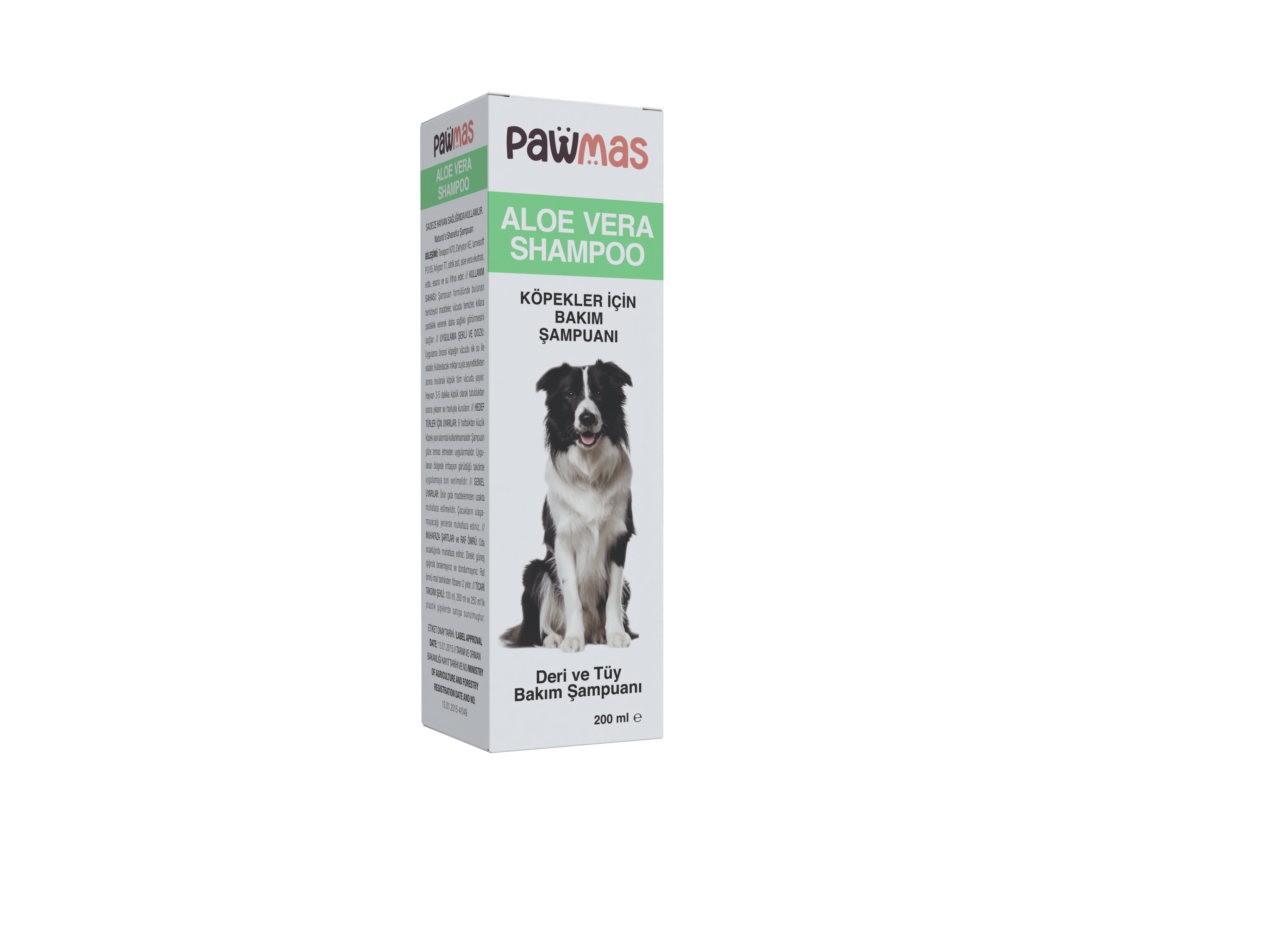 Pawmas Aloe Vera Shampoo- Skin&Coat Care Sensitive