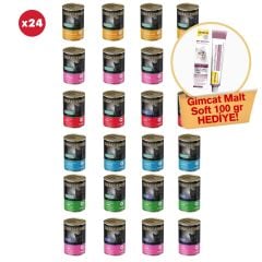 Challenge Kedi Konserve Karışık (24lü) + GimCat Malt Soft Extra 100 Gr (1 adet) hediyeli!