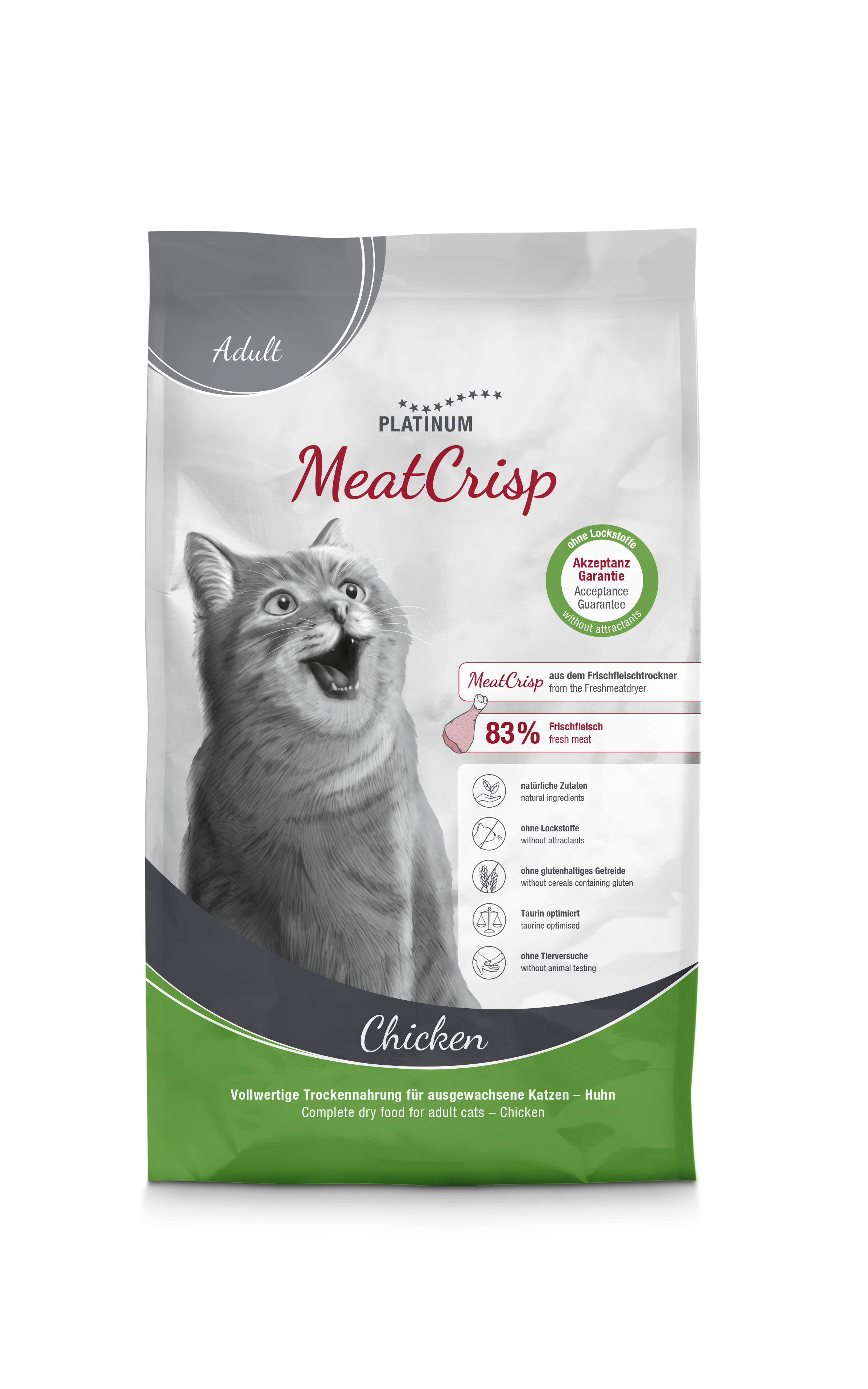 Platinum MeatCrisp Tavuklu Yetişkin Kedi Maması 1,5kg