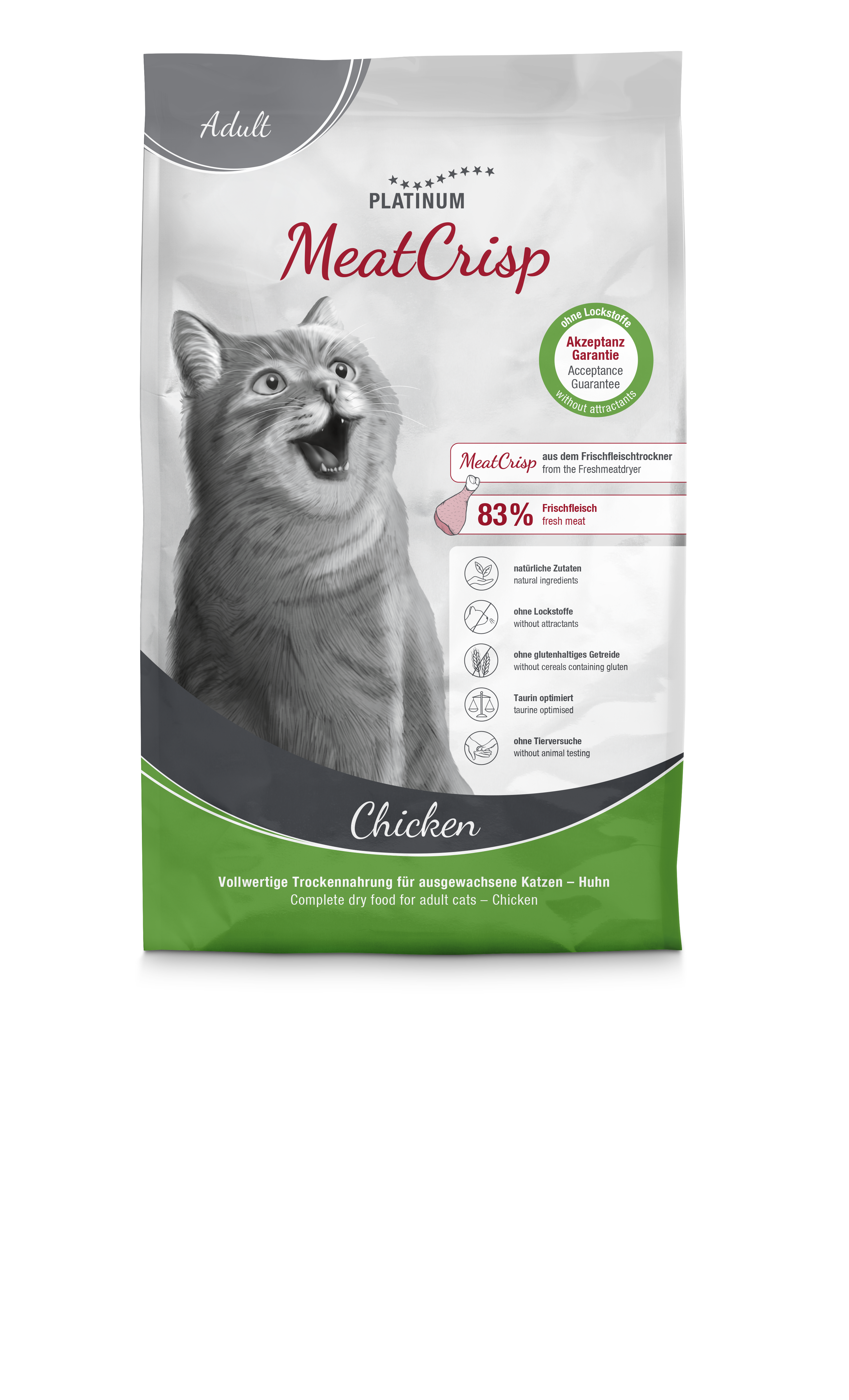 Platinum MeatCrisp Tavuklu Yetişkin Kedi Maması 3kg
