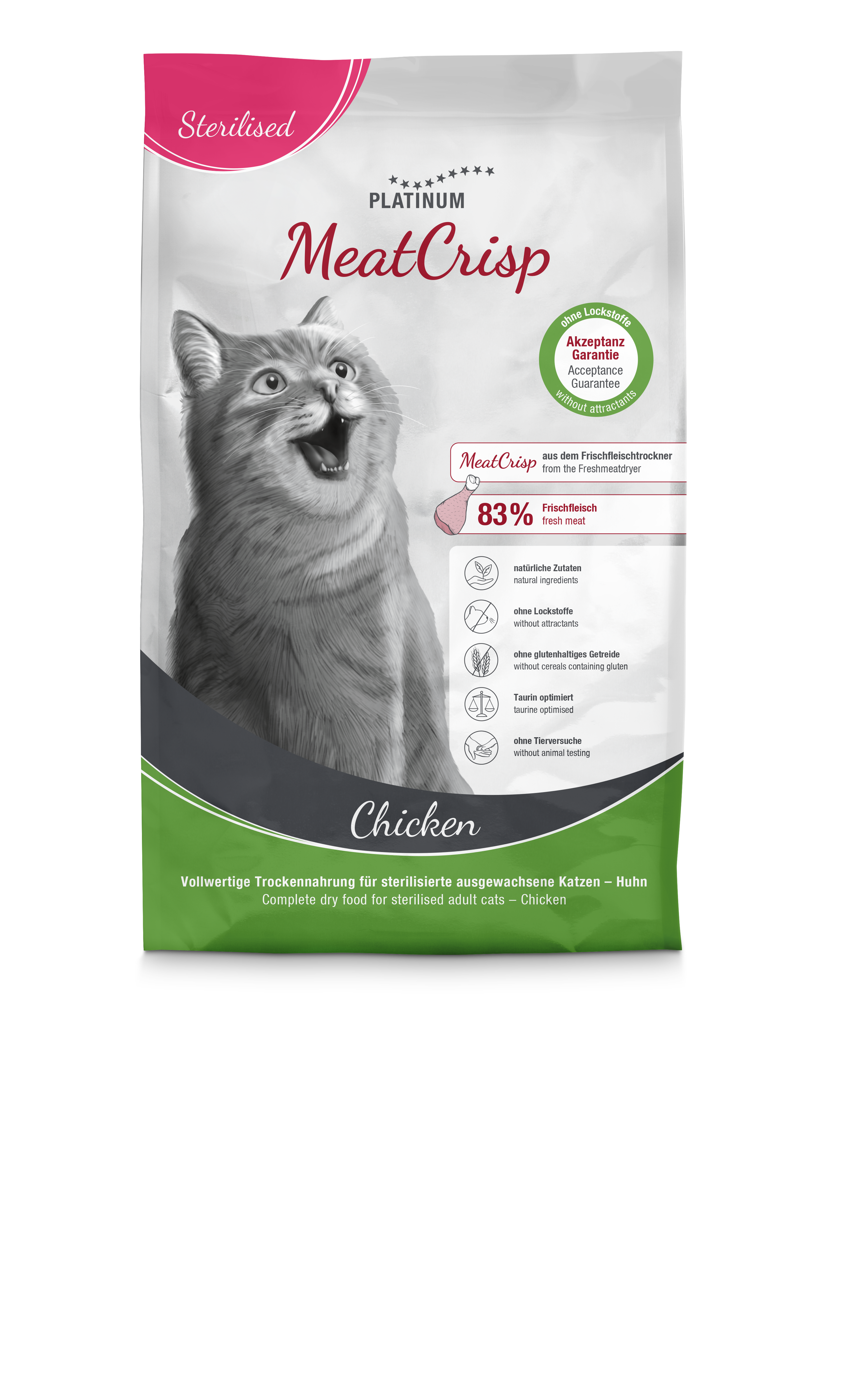 Platinum MeatCrisp Tavuklu Kısır Kedi Maması 3kg