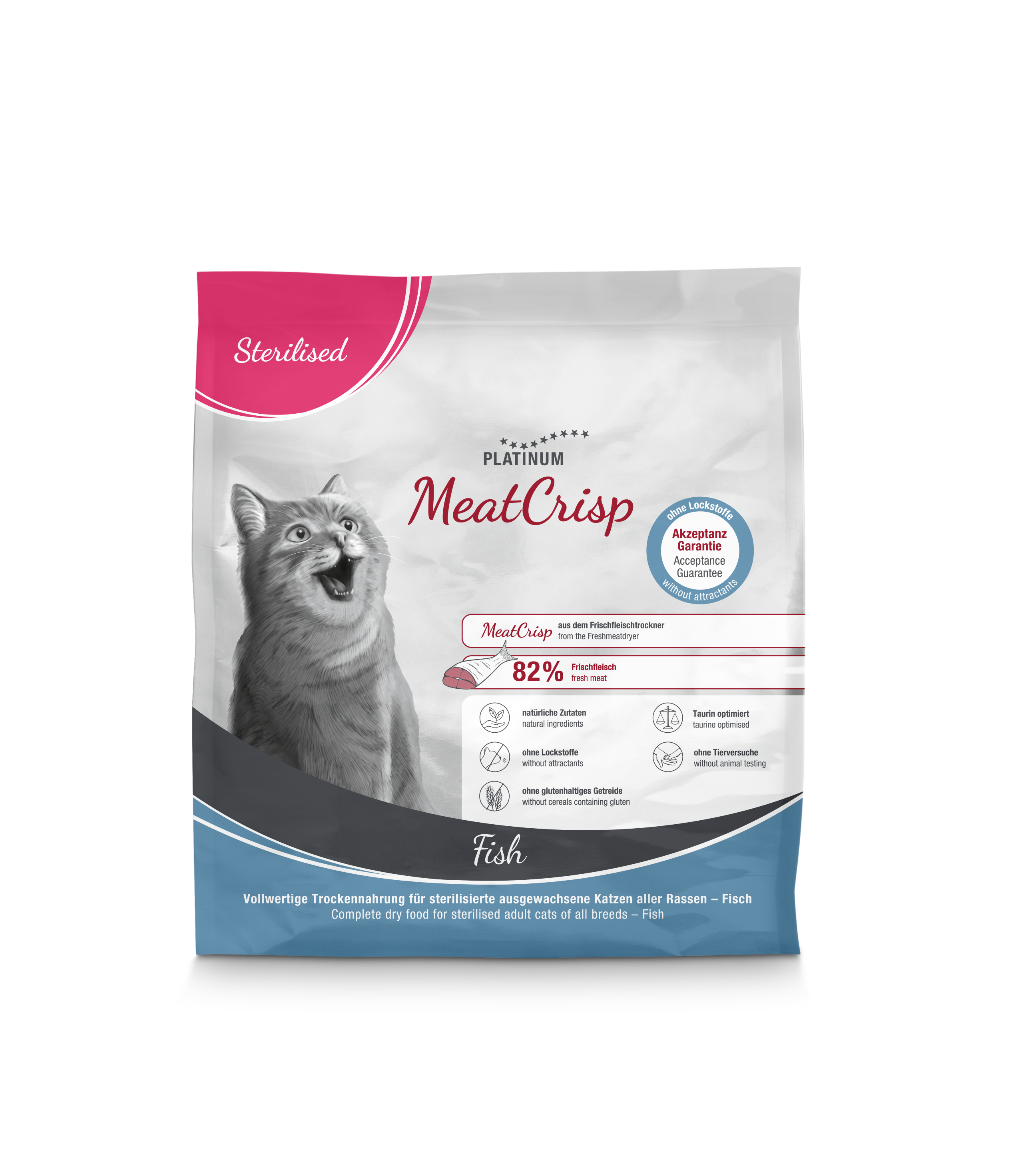 Platinum MeatCrisp Balıklı Kısır Kedi Maması 400gr