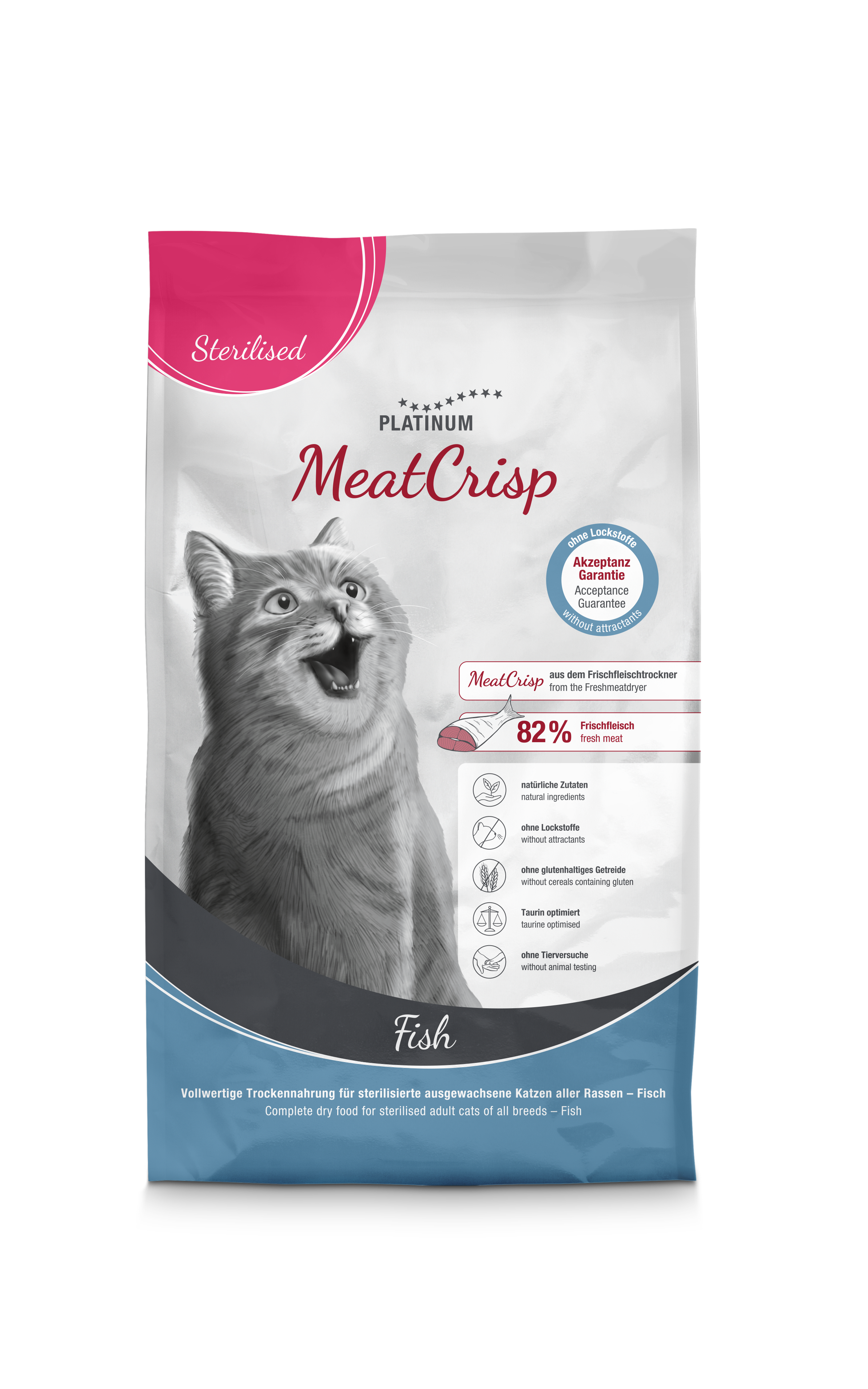 Platinum MeatCrisp Balıklı Kısır Kedi Maması 1,5kg