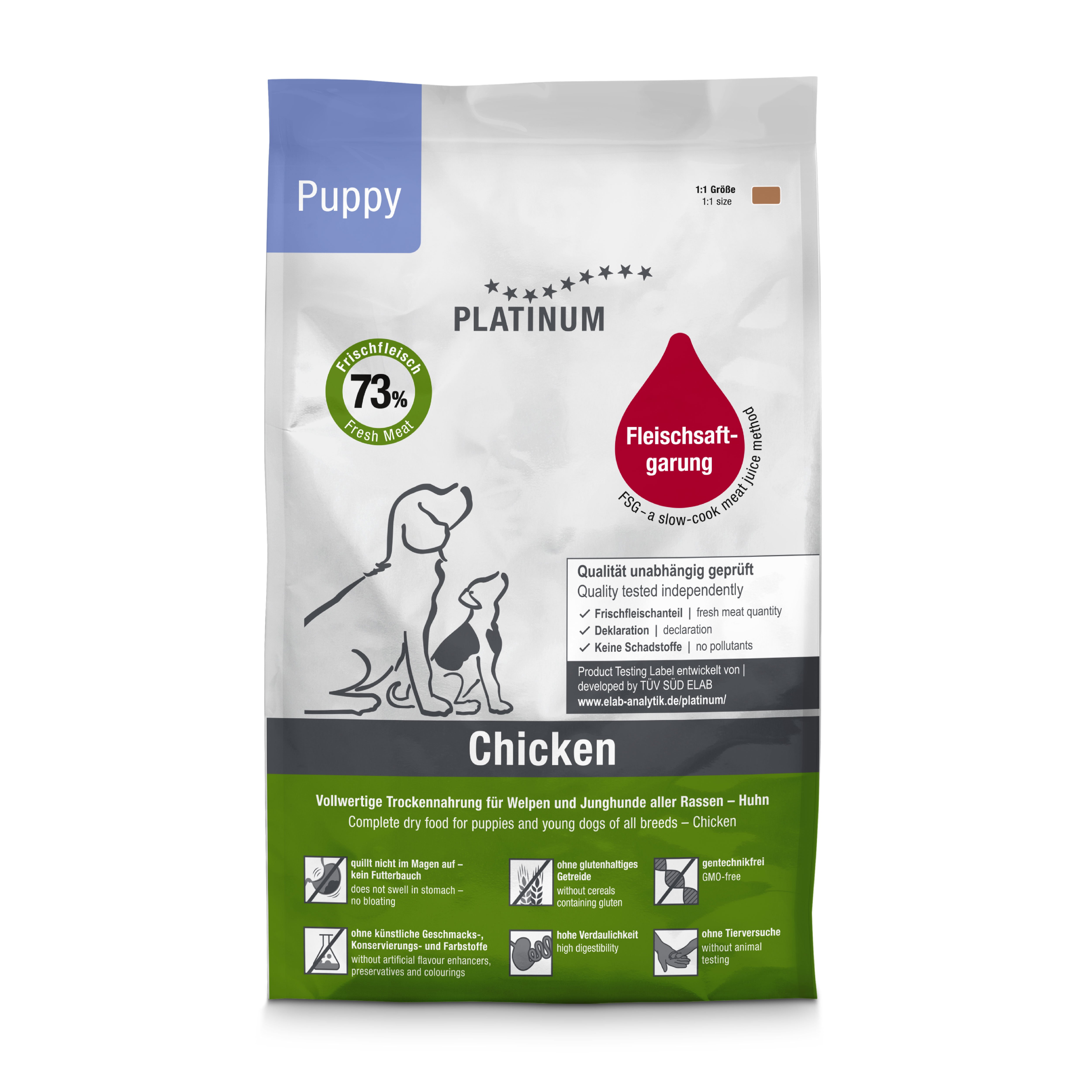 Platinum Yavru Tavuklu Köpek Maması 1,5kg