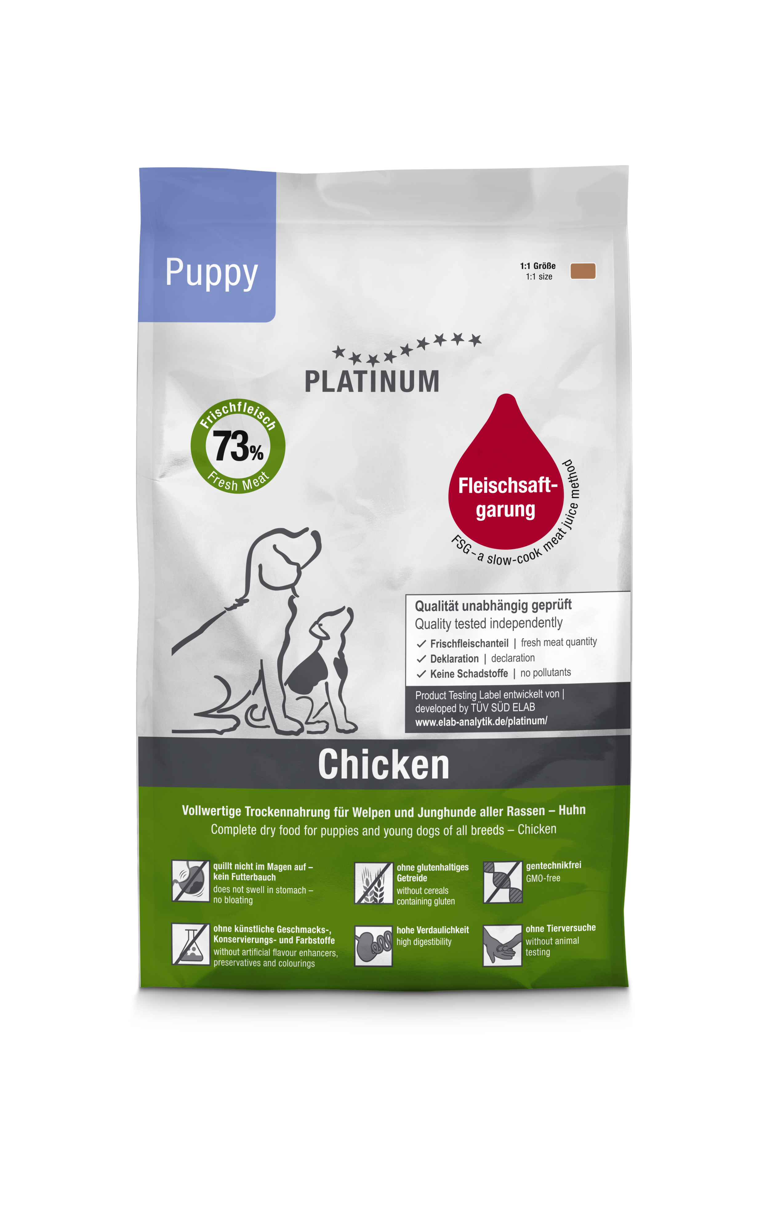 Platinum Yavru Tavuklu Köpek Maması 1,5kg