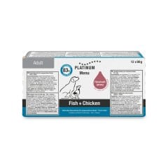 Platinum Balıklı ve Tavuklu Yaş Köpek Maması 90gr