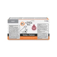 Platinum Hindili ve Somonlu Yaş Köpek Maması 90gr