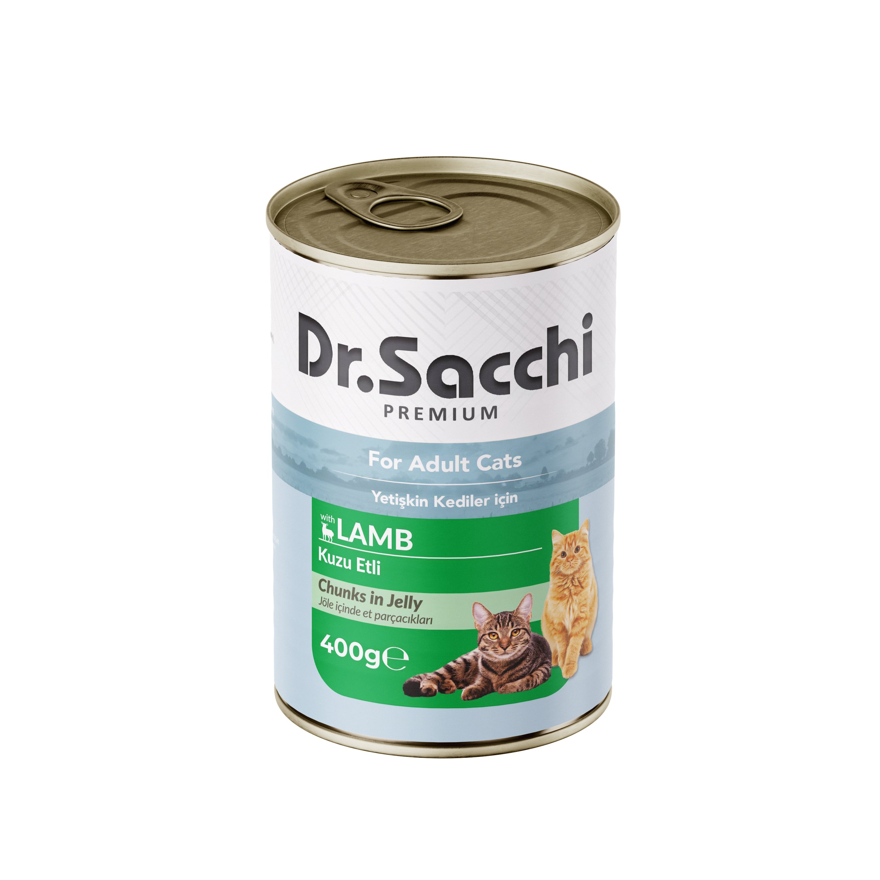 Dr.Sacchi Konserve Kedi Kuzu Etli 400gr