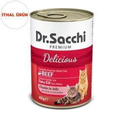 Dr.Sacchi Konserve Kedi Sığır Etli 400gr