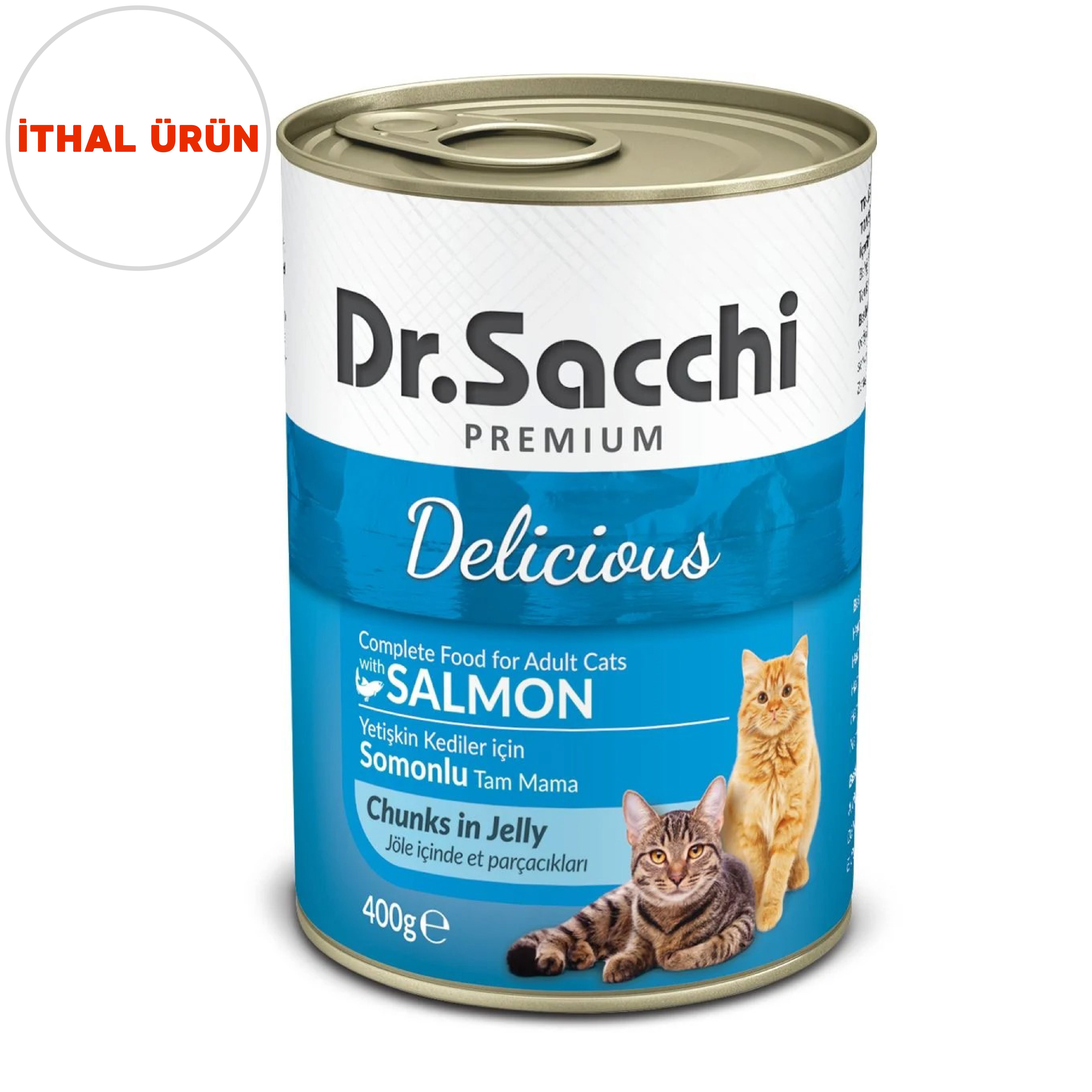 Dr.Sacchi Konserve Kedi Somonlu 400gr