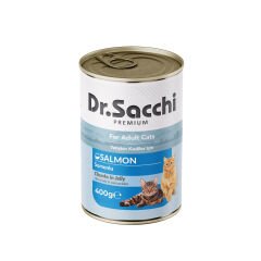 Dr.Sacchi Konserve Kedi Somonlu 400gr
