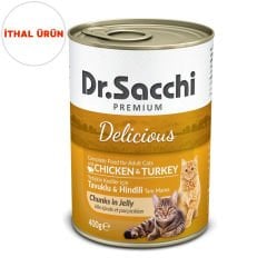 Dr.Sacchi Konserve Kedi Tavuklu Hindili 400gr